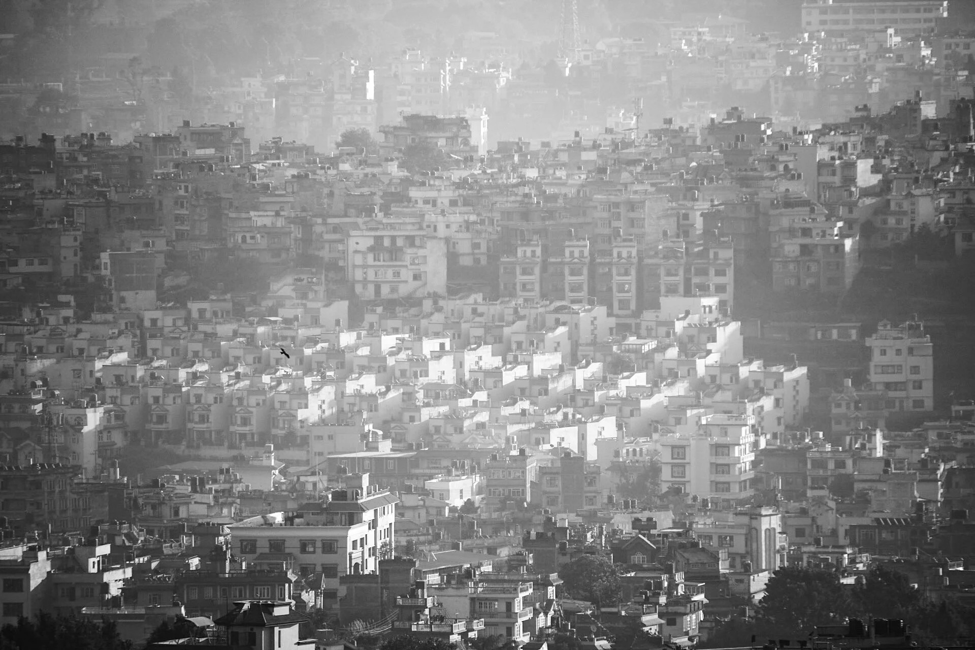 Kathmandu city, dusk
