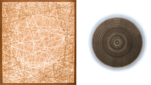 (L) Untitled, No. 846 , 2007; Gelatin silver lith print; 24 x 20" (61 x 50.8cm); unique (R) Untitled, No. 892 , 2007; Gelatin silver lith print; 20 x 16" (50.8 x 40.6cm); unique