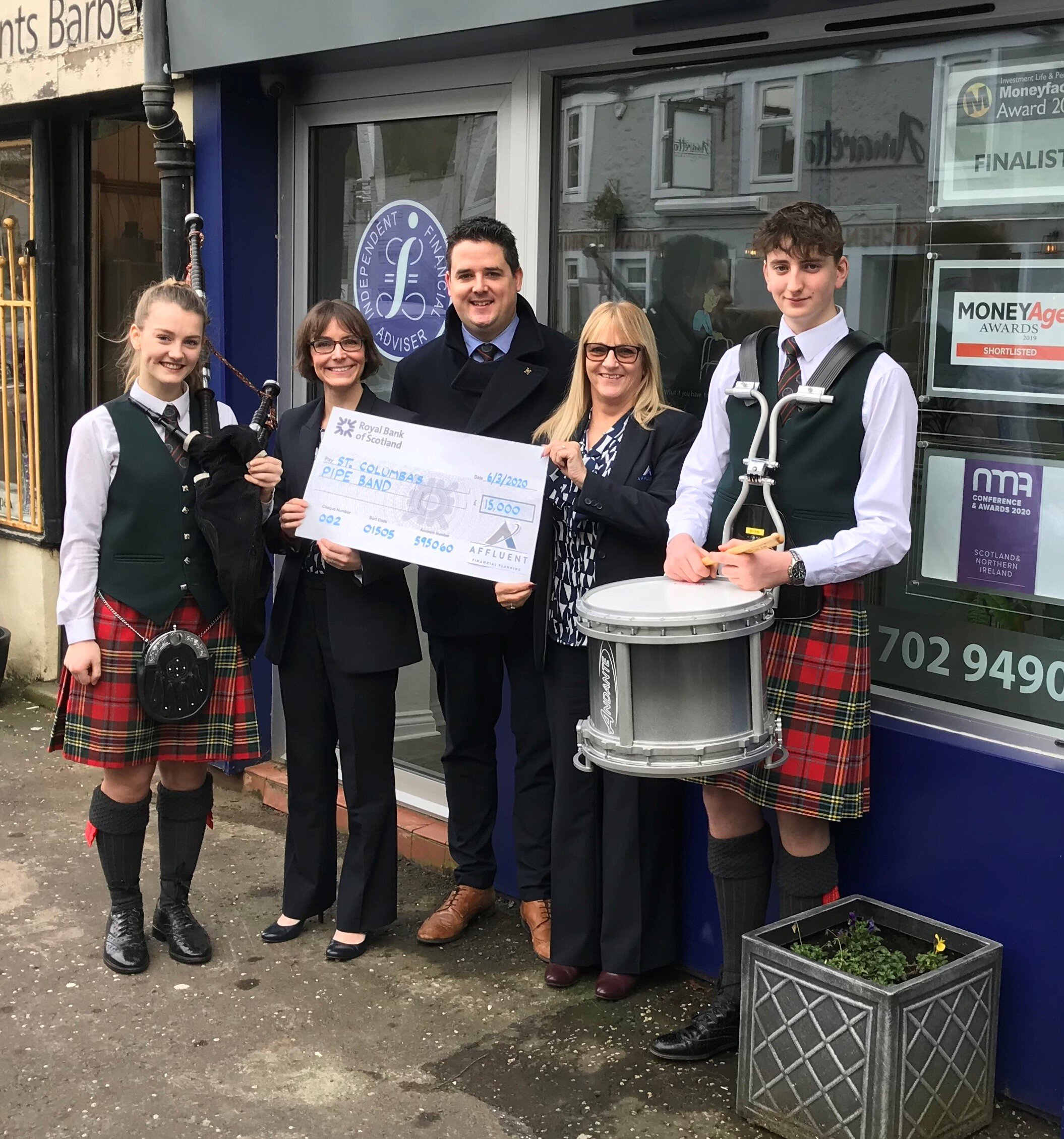 St Columbas School Pipe Band
