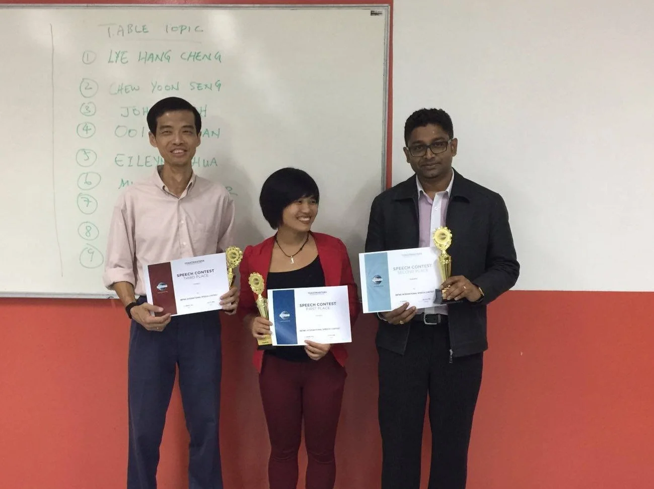 Champion speaker of BBTMC Malaysia