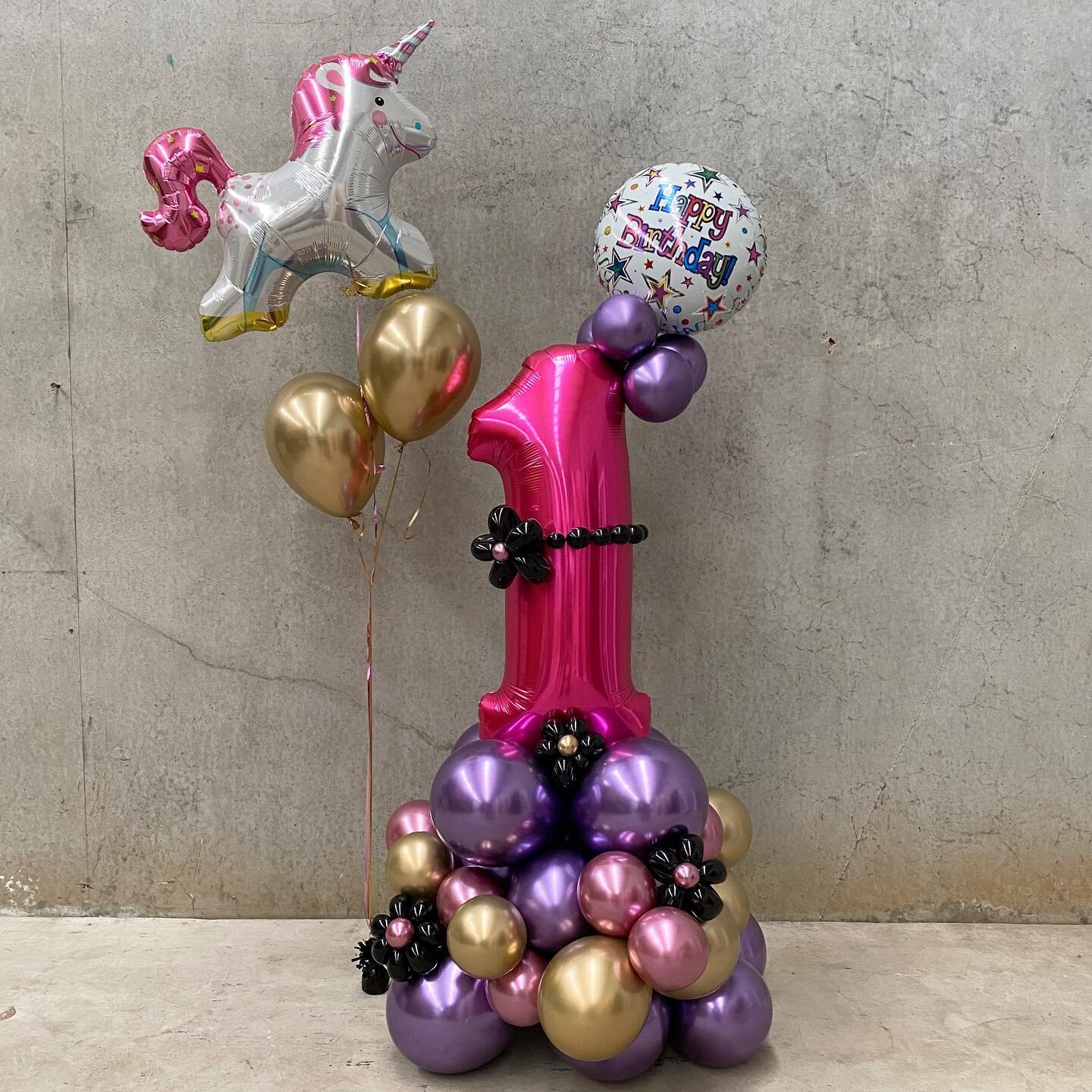 A funky, bright 1st birthday arrangement for a special little girl celebrating in Isolation.

Free contactless delivery within 25km of Tullamarine when you spend over $100.

For more information on our balloon arrangements please email us at info@one