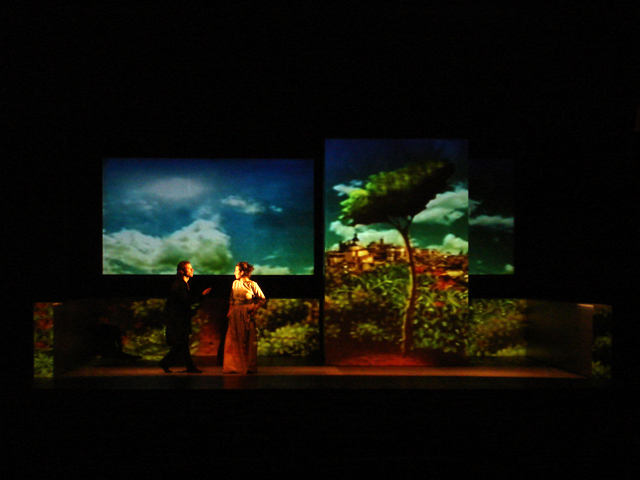Mapped Video Projections for the Play "La Celestina" by Fernando de Rojas . Scenographer: Horacio Pigozzi Director: Daniel Suarez Marzal Teatro Regio - Buenos Aires