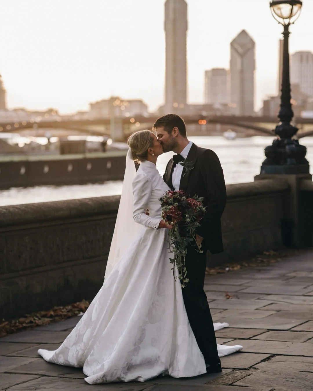 Alice &amp; Tom and a London banger to finish off an absolutely incredible year. 
.
The day was absolute perfection right down to the beautiful London sky as they left their ceremony.
.
These guys know how to plan a completely show stopping wedding a