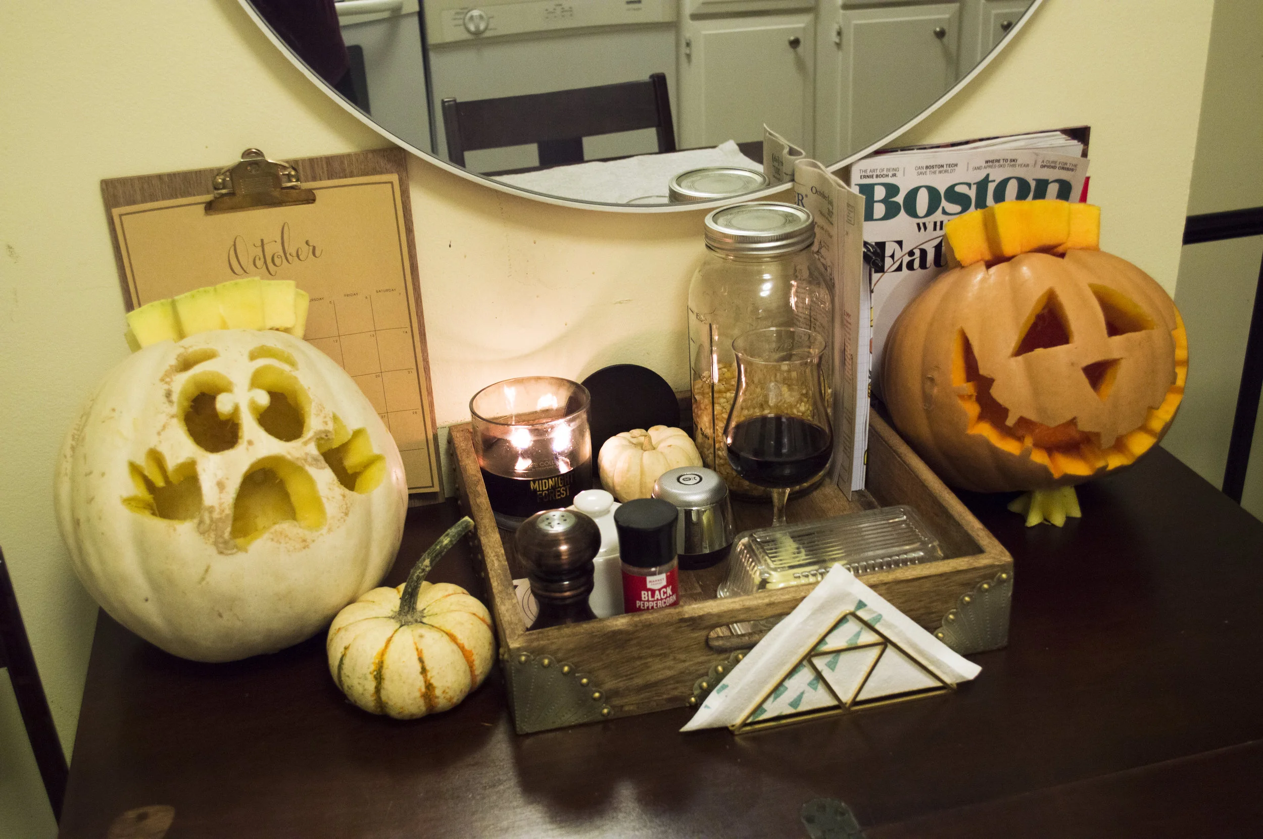 i love that all of the pumpkins look different and unique 