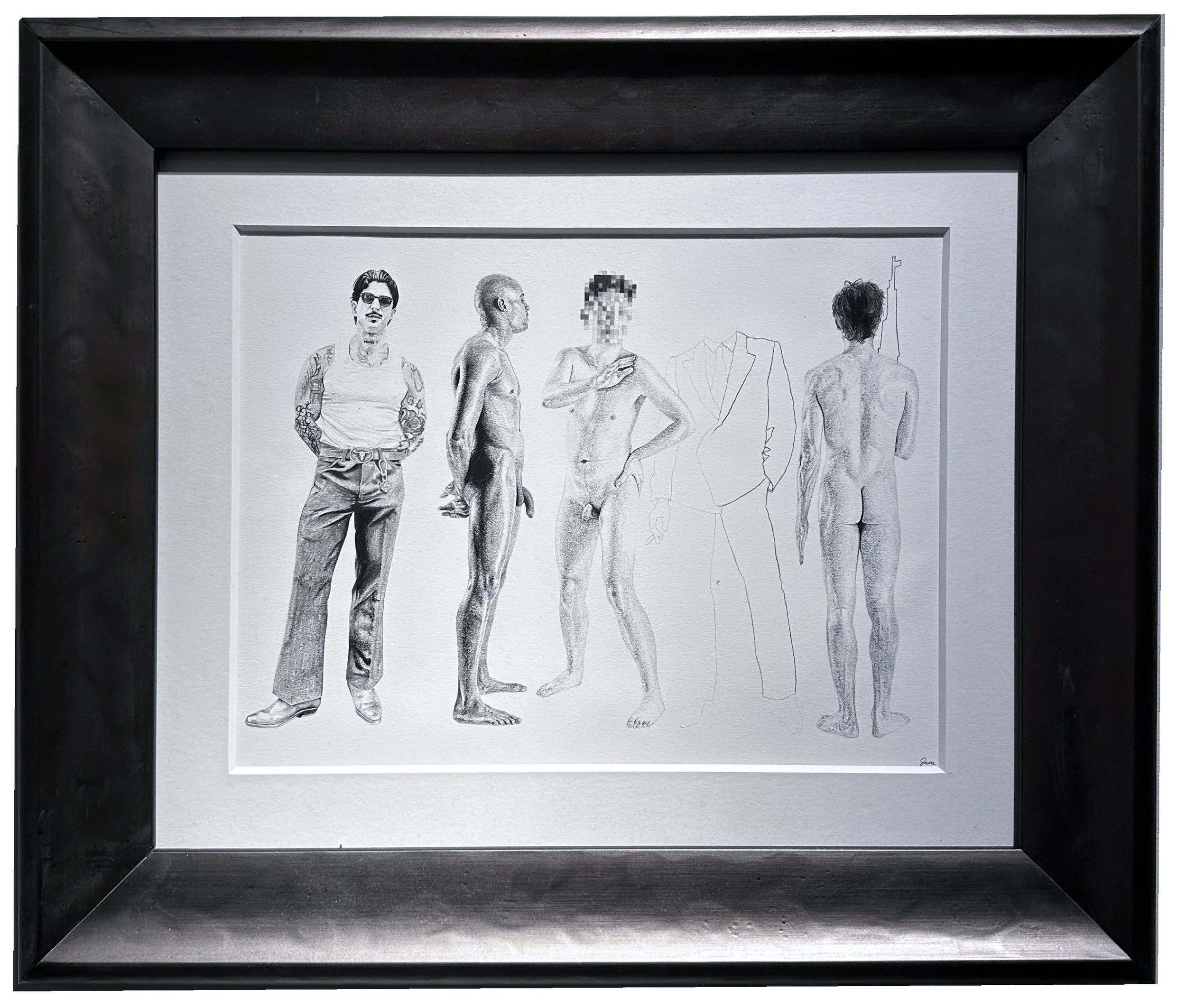  Brothers, Sons, Fathers graphite on paper 9 × 12 inches Price: 1,600   More info? Click here.  