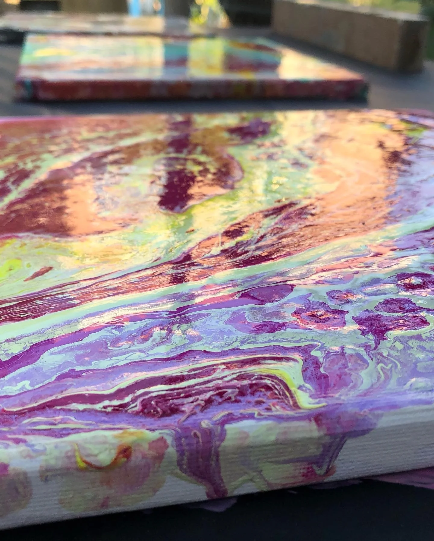 While the Paint Still Breathes