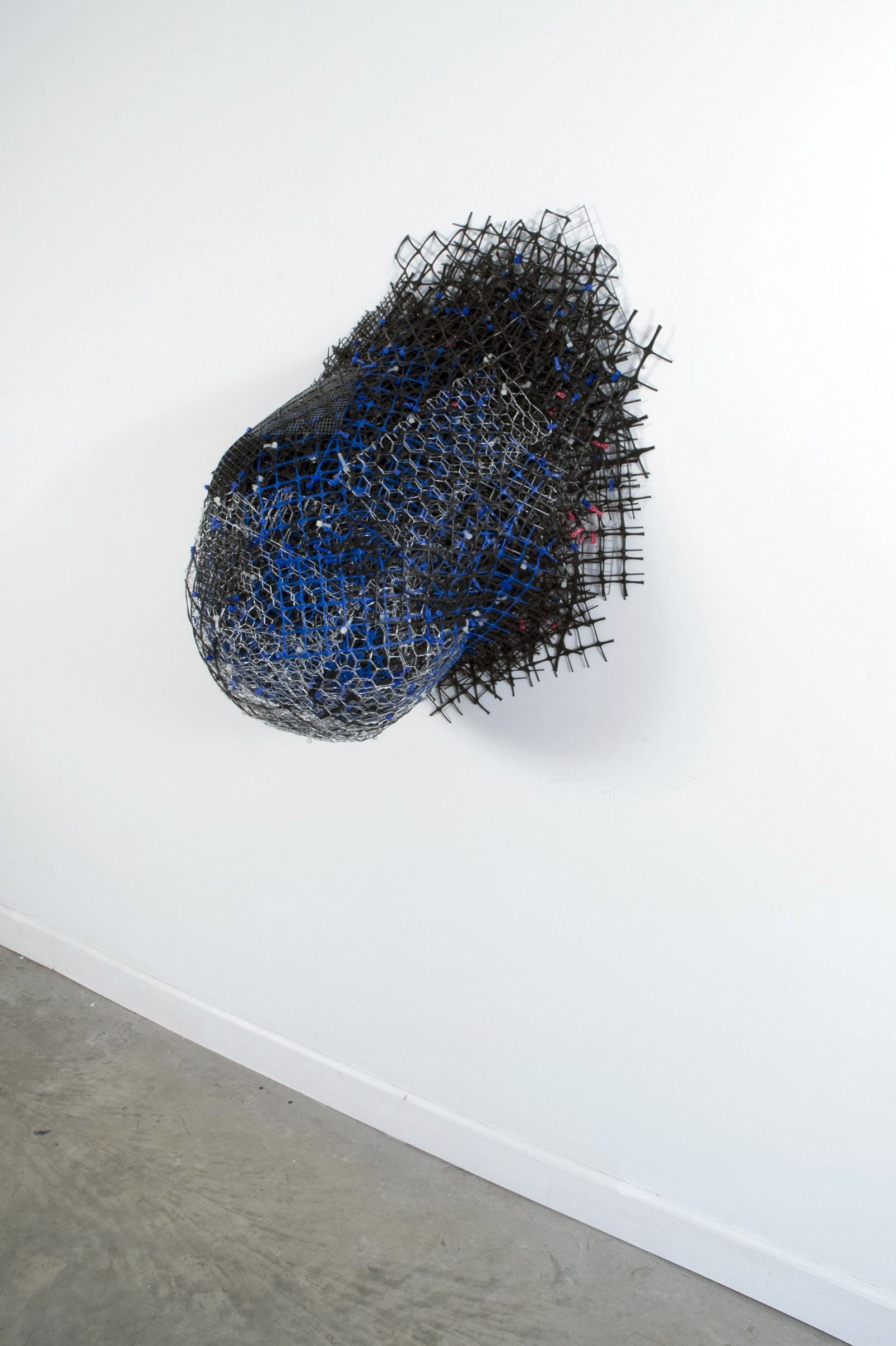   Emerge   plastic+metal fencing  40" x 28" x 18"  2013 