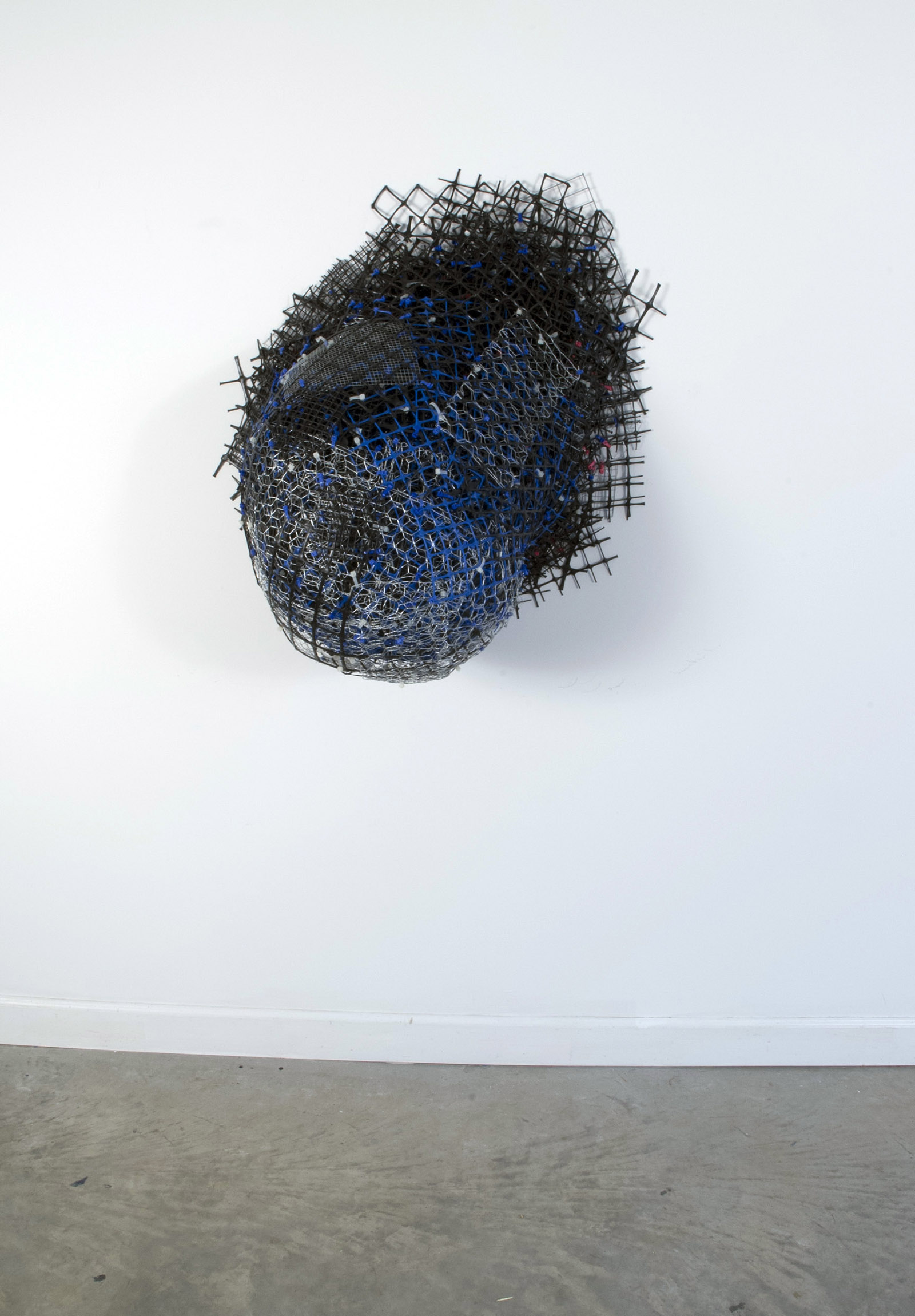   Emerge   plastic+metal fencing  40" x 28" x 18"  2013 