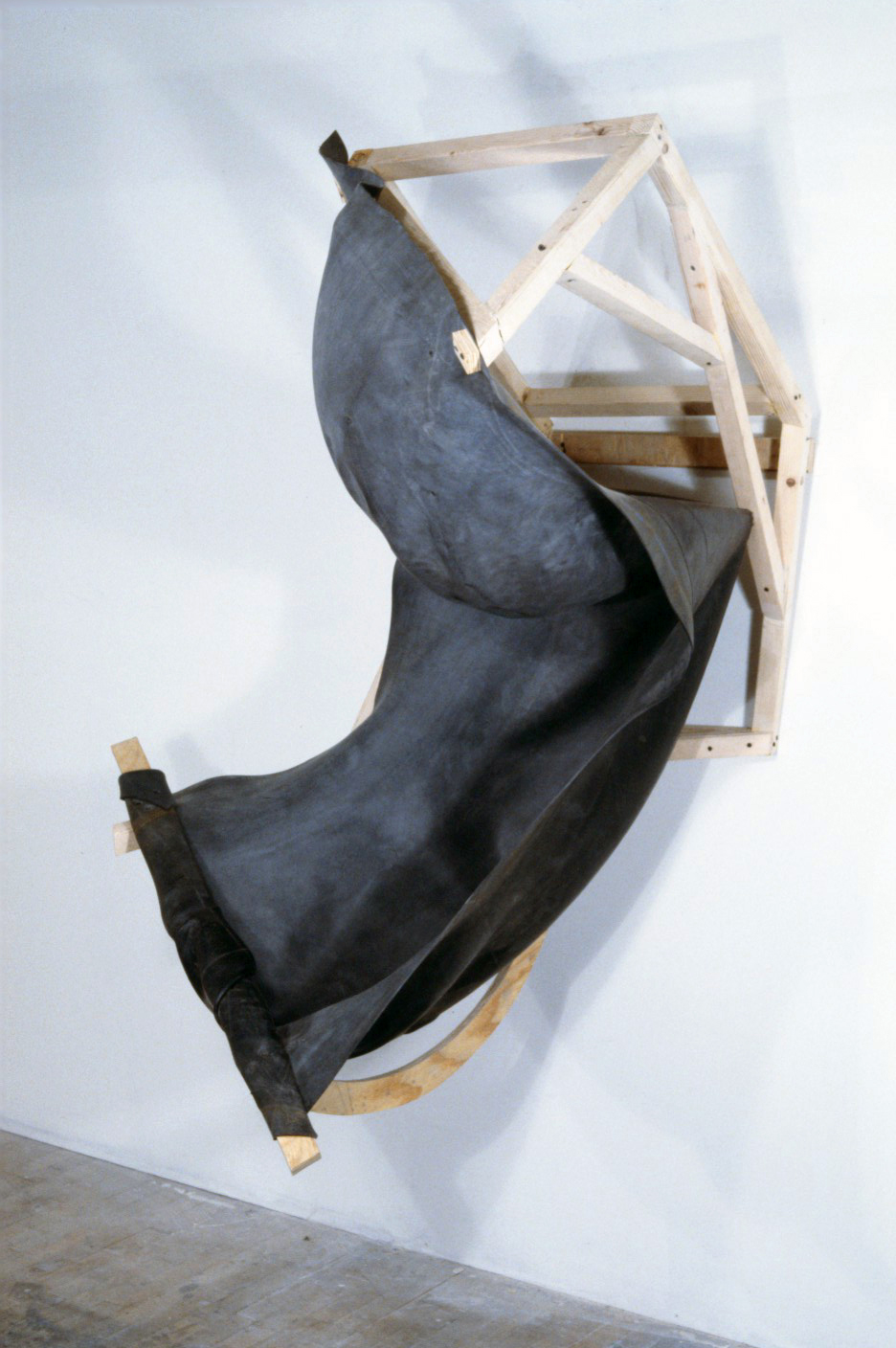   Chute   1988  rubber and wood  59 X 37 X 45"   