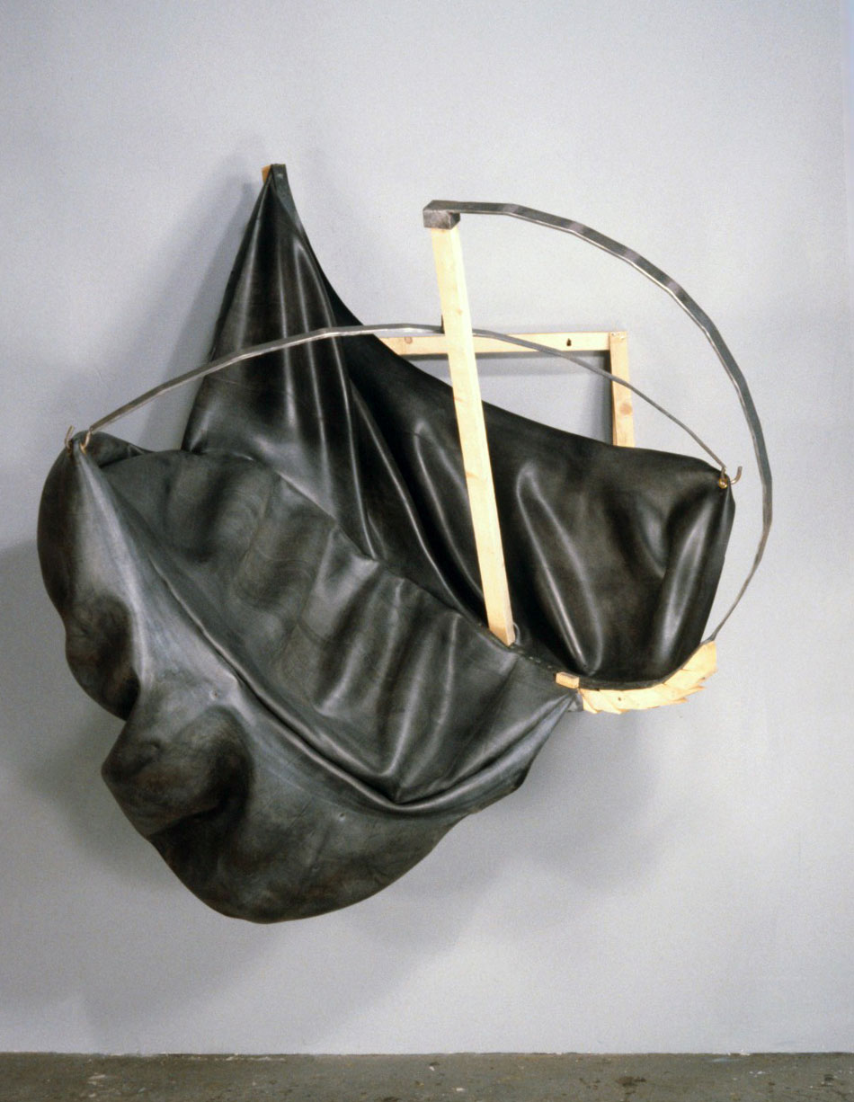   Untitled 89.2   1989  rubber, wood and steel  39 X 40 X 45"   