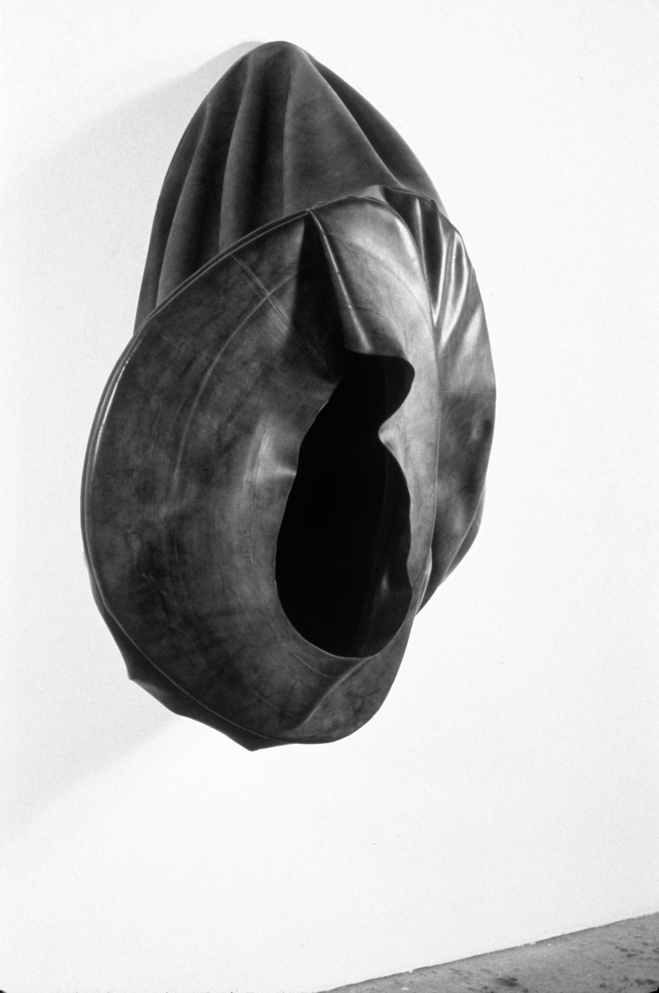   Black Hole   1988  rubber and wood  56 X 48 X 51"   