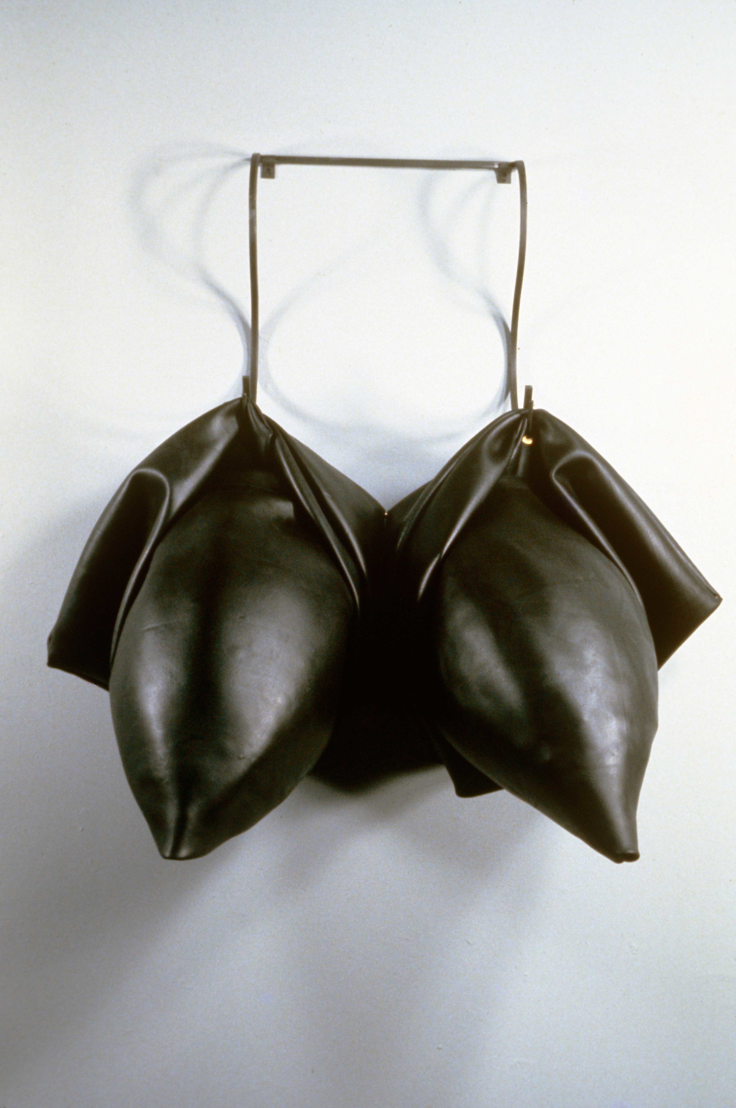   Twin Missiles   1990  rubber and steel  49 X 32 X 23"     