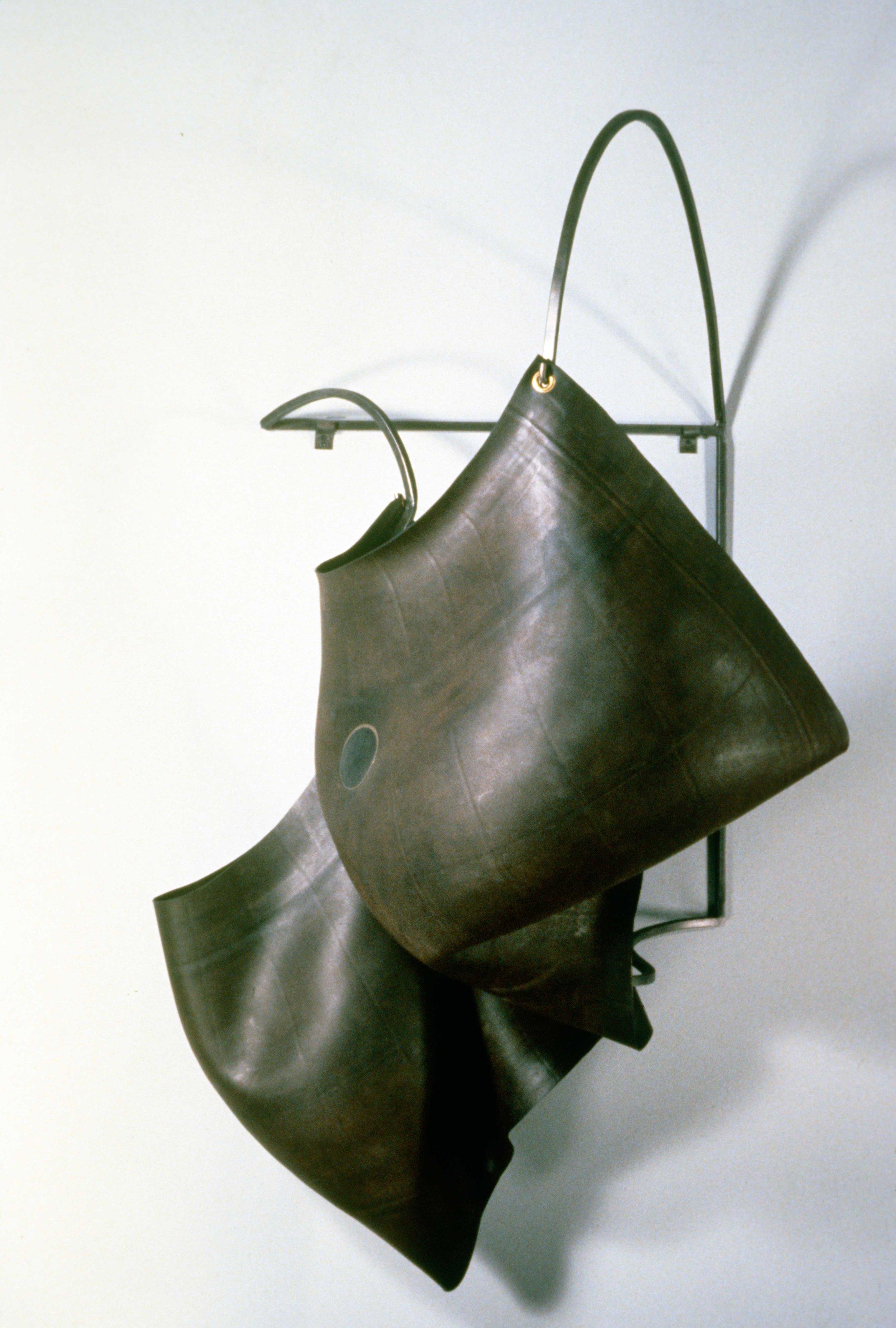   Untitled 90.2   1990  rubber and steel  60 X 32 X 34" 