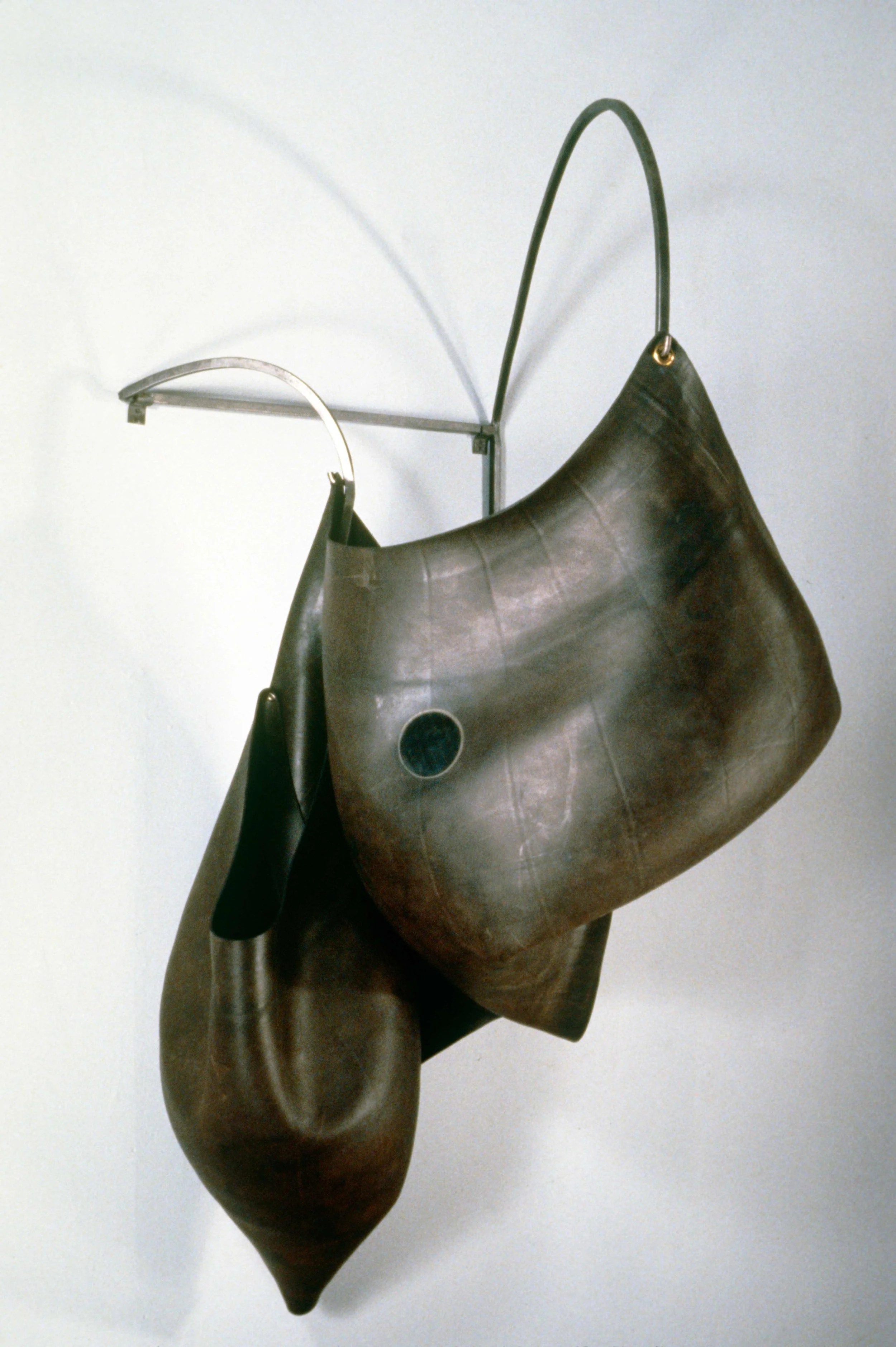 Untitled 90.2 1990 rubber and steel 60 X 32 X 34"
