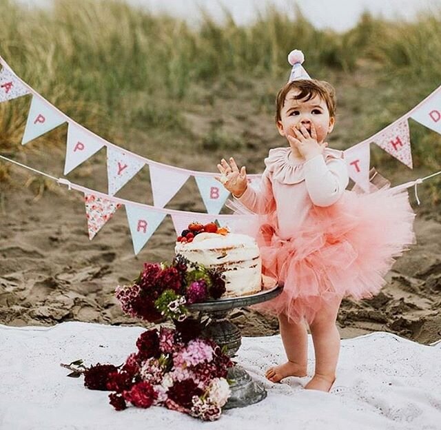 The sweetest picture 💕 
This little beauty is celebrating her first birthday in our dusty pink tutu! So adorable
