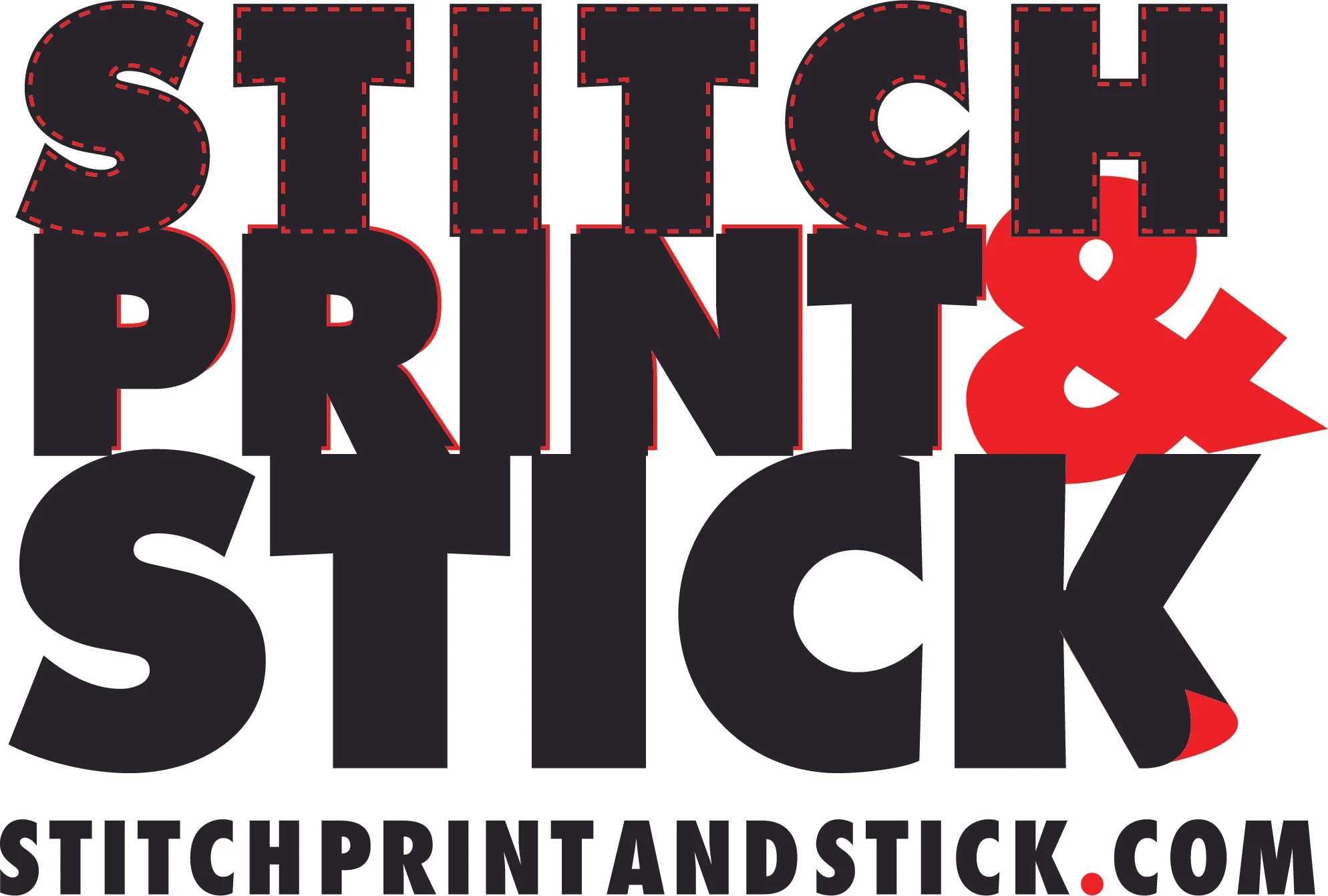 Logo for Stitch, Print & Stick promotional services