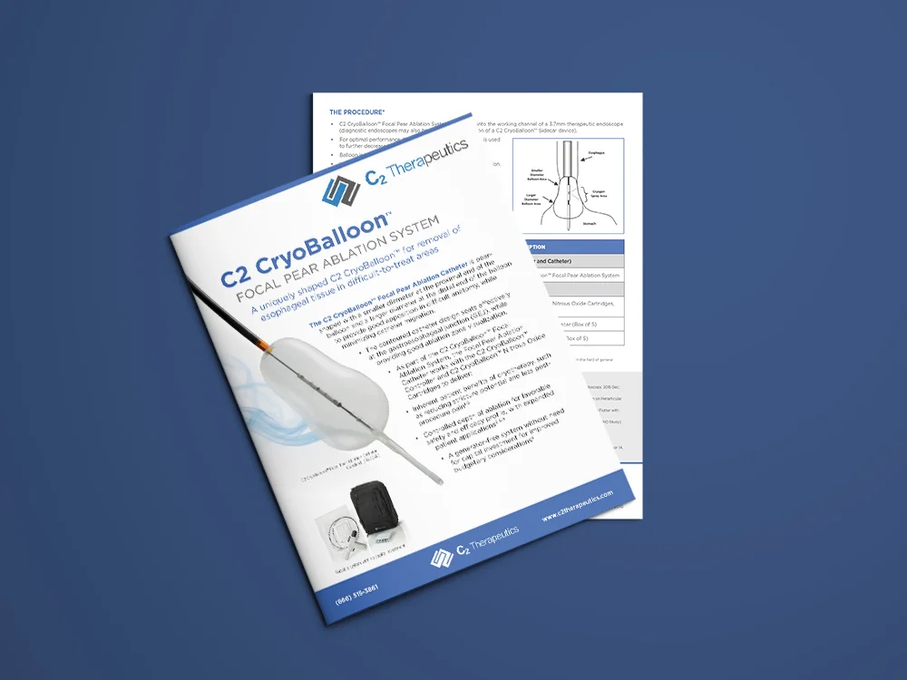A single page sell sheet for C2 Therapeutics