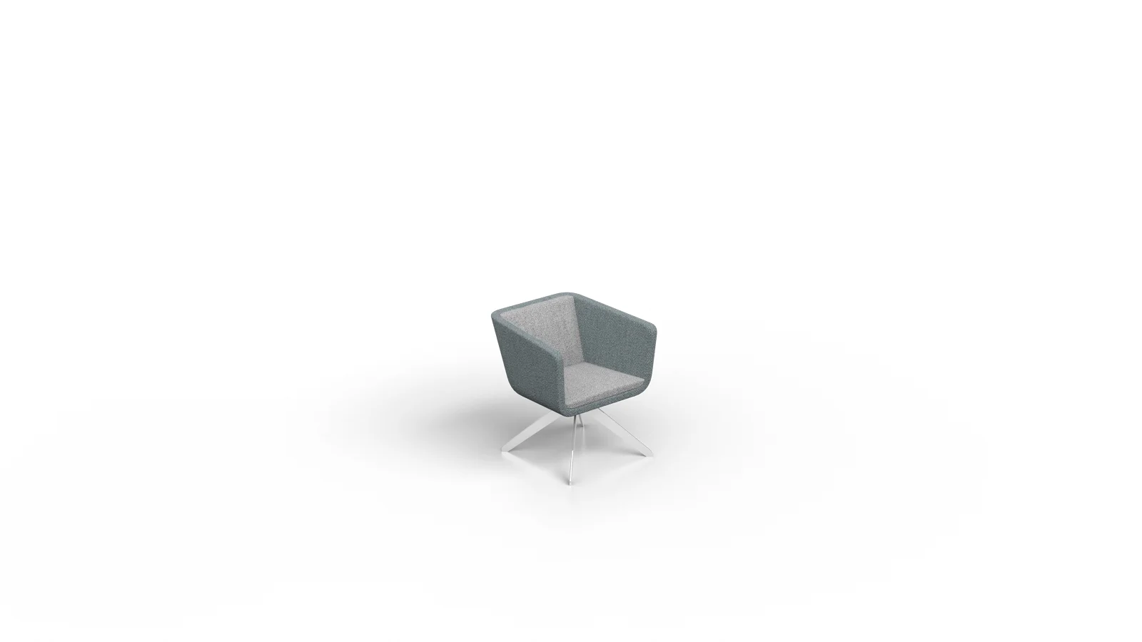 Cube Visitor Chair Spider Steel