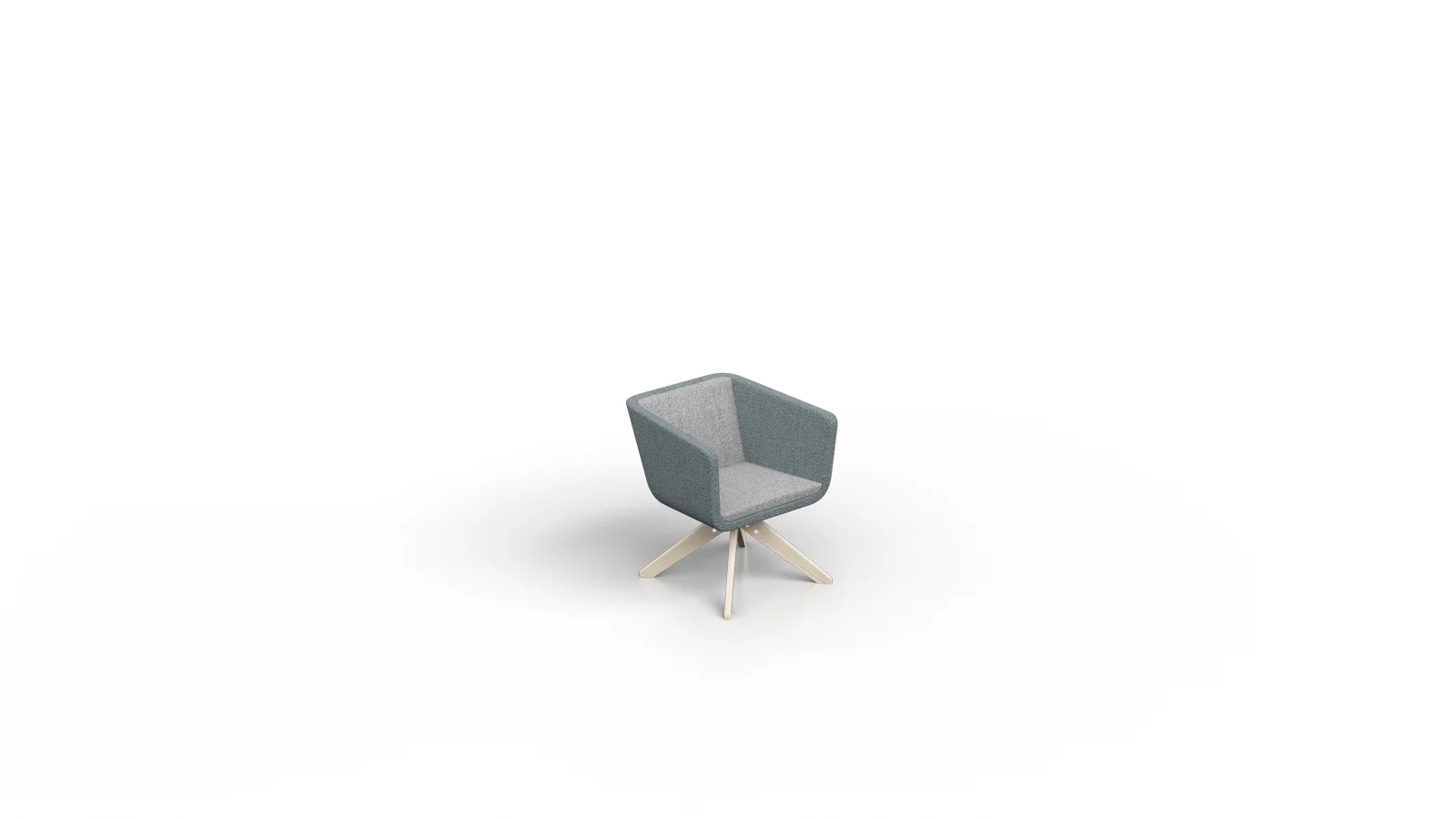 Cube Visitor Chair Spider Wood