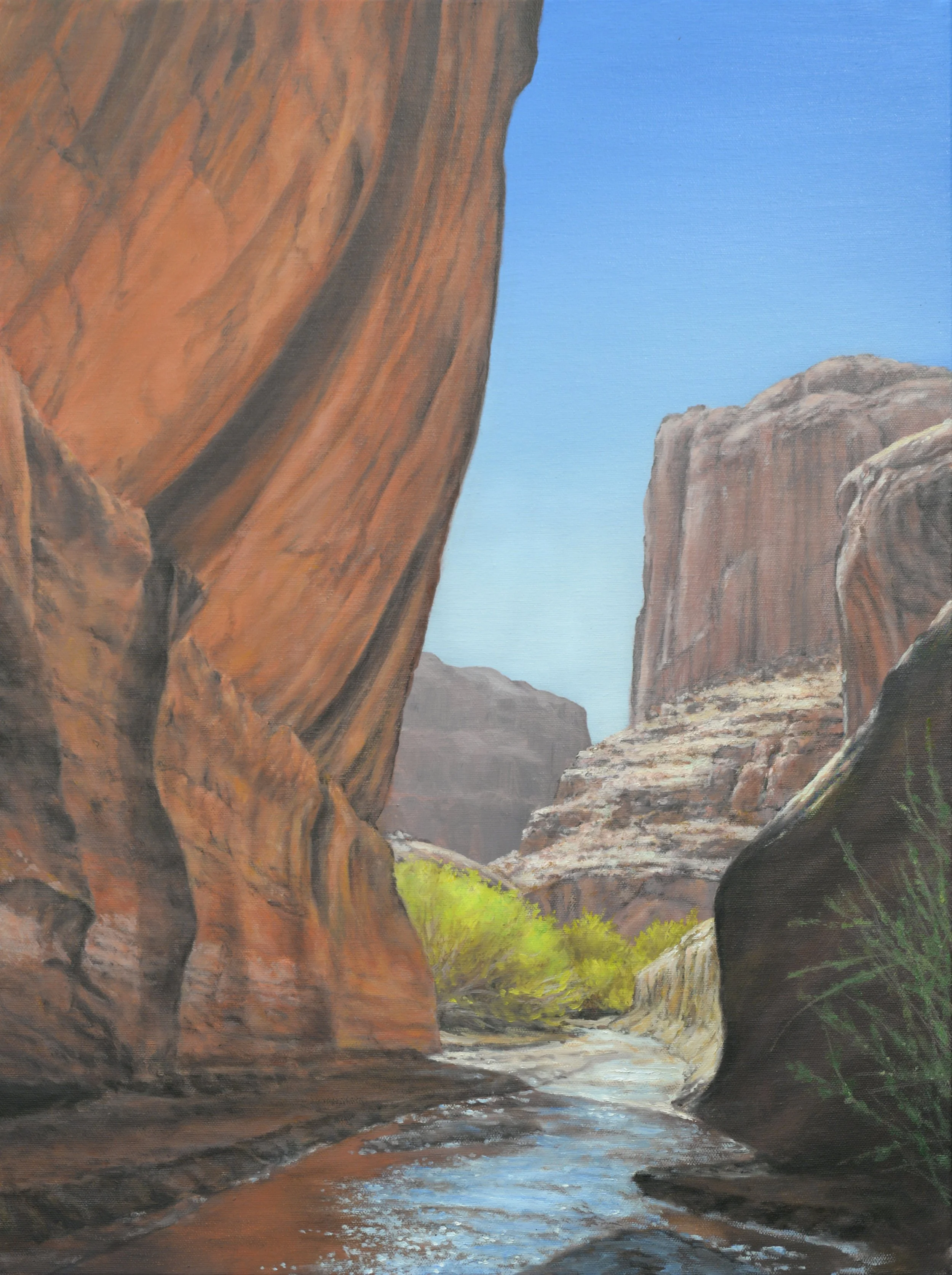 Grand Wash Trail 
18" x 24" Oil on Canvas