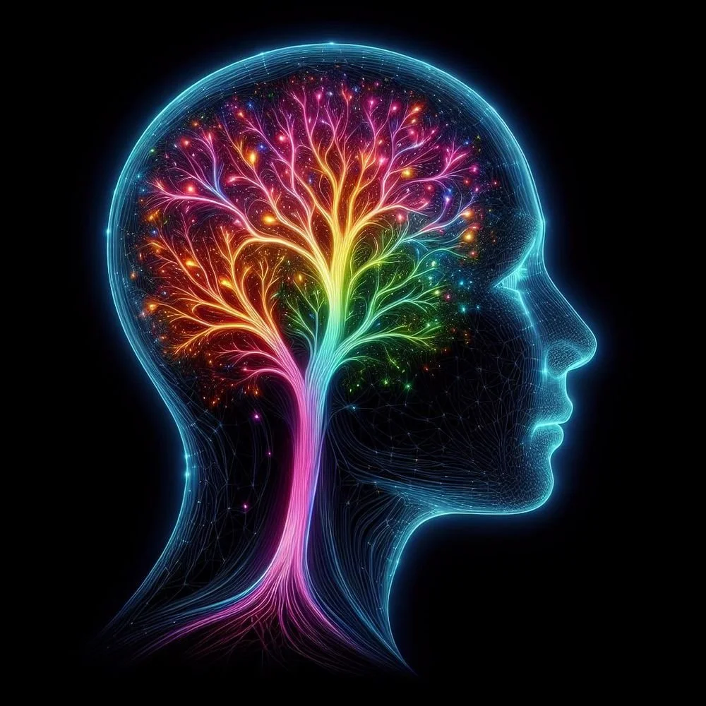 Illustration of a mind as a growing tree