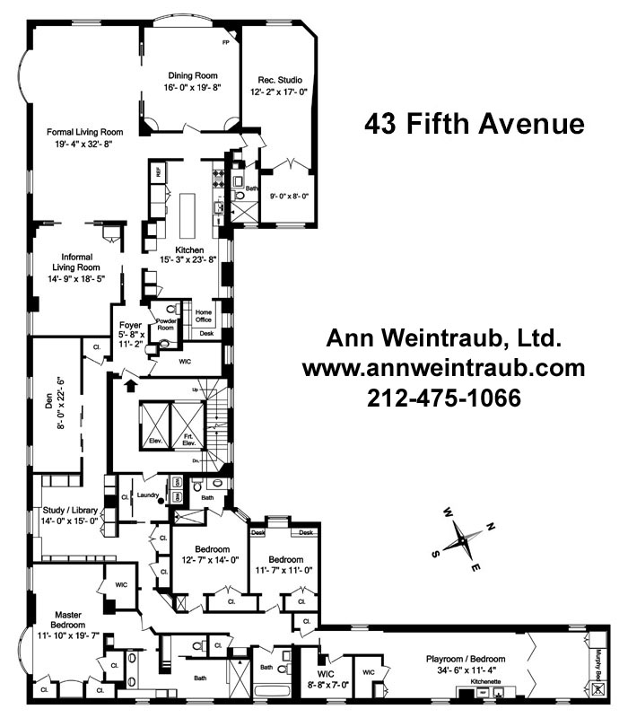 43 Fifth Avenue 5th Floor Floor Plan