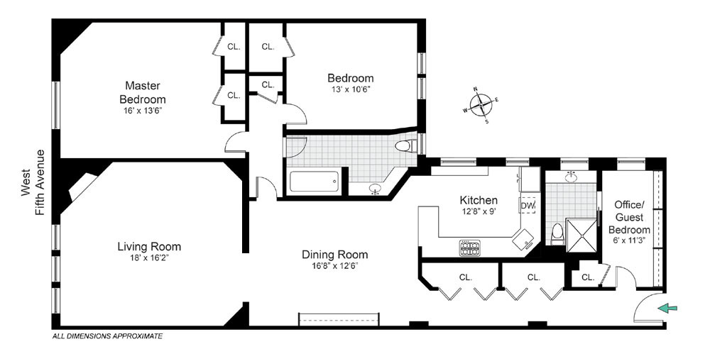 43 Fifth Avenue Apt. 10NW Floorplan