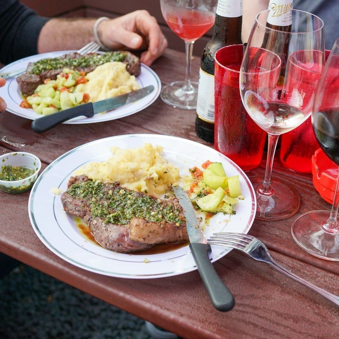 The weather is glorious, come on out and enjoy #steaknight on our back patio tonight. 🥩🔥⁠
⁠
📸: @mikahdanaephoto⁠