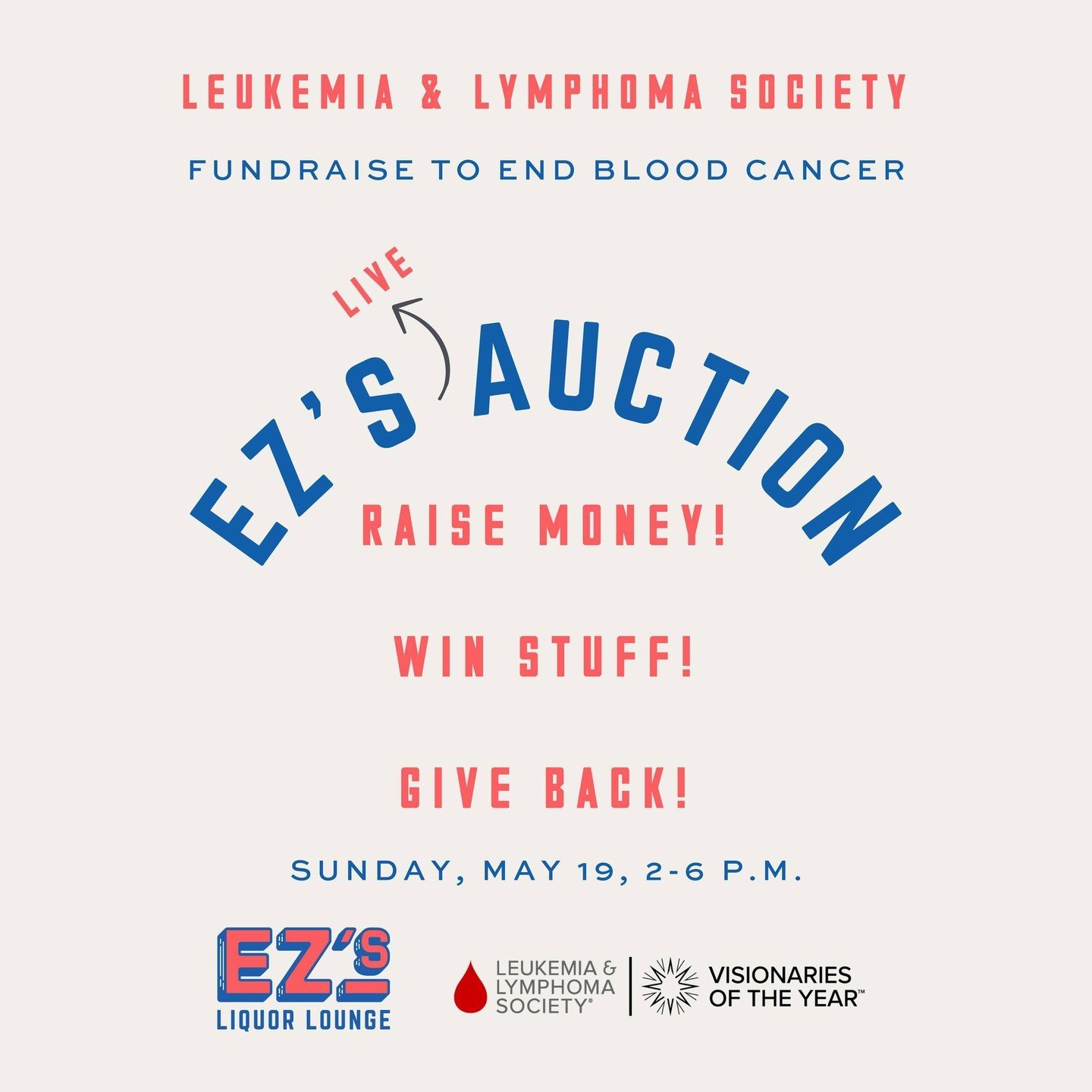We're teaming up with @brittphelps_lls for her Visionary of the Year Fundraiser benefiting @llsusa + @llstexasgulfcoast and hosting a live auction at EZ's to raise funds in support of The Leukemia and Lymphoma Society's mission to end blood cancer. J