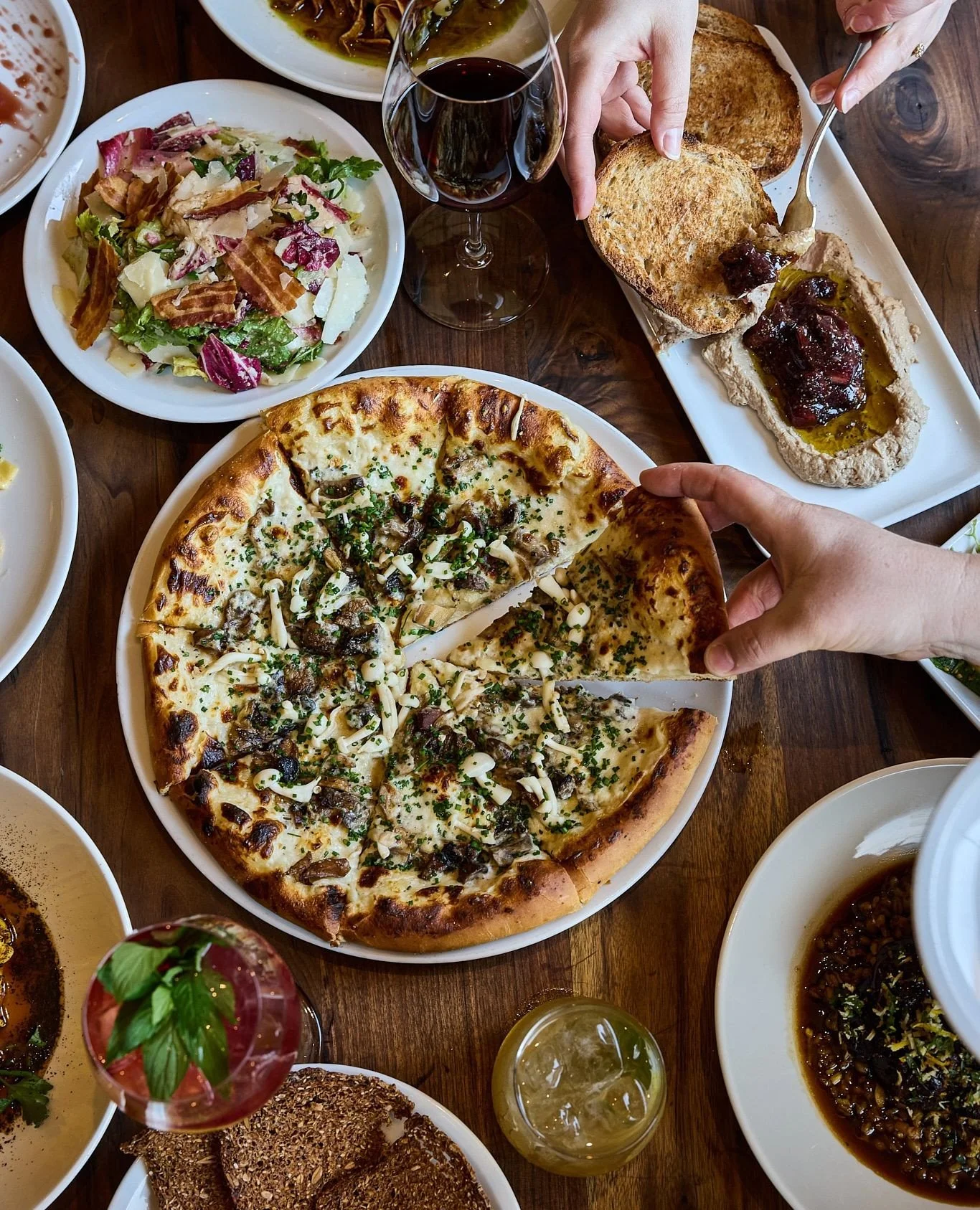 Pizza, always. &hearts;️ Still deciding on Valentine&rsquo;s Day? Join us for dinner, or make it a night in with our special to-go dinner for two. Today&rsquo;s the last day to pre-order. Link in bio for details.

#nationalpizzaday