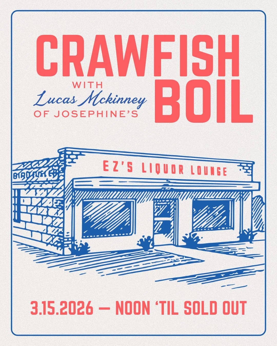 THIS SUNDAY: chef @coolhandluke54 is back for another boil. You know where to be. #crawfishseason