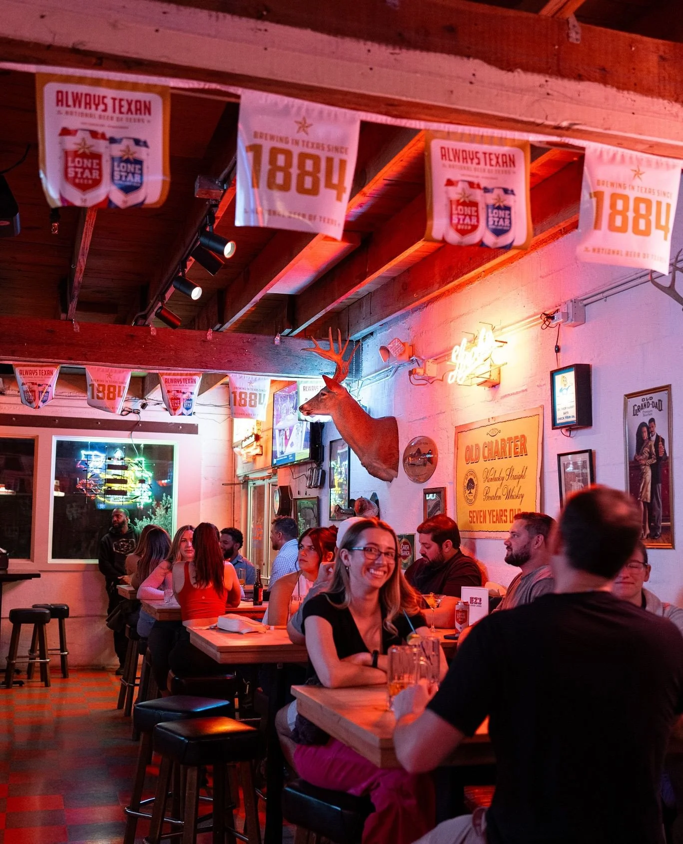 All smiles for Friday night. 😎 Come have a cold one with us this weekend. #EZsLiquorLounge