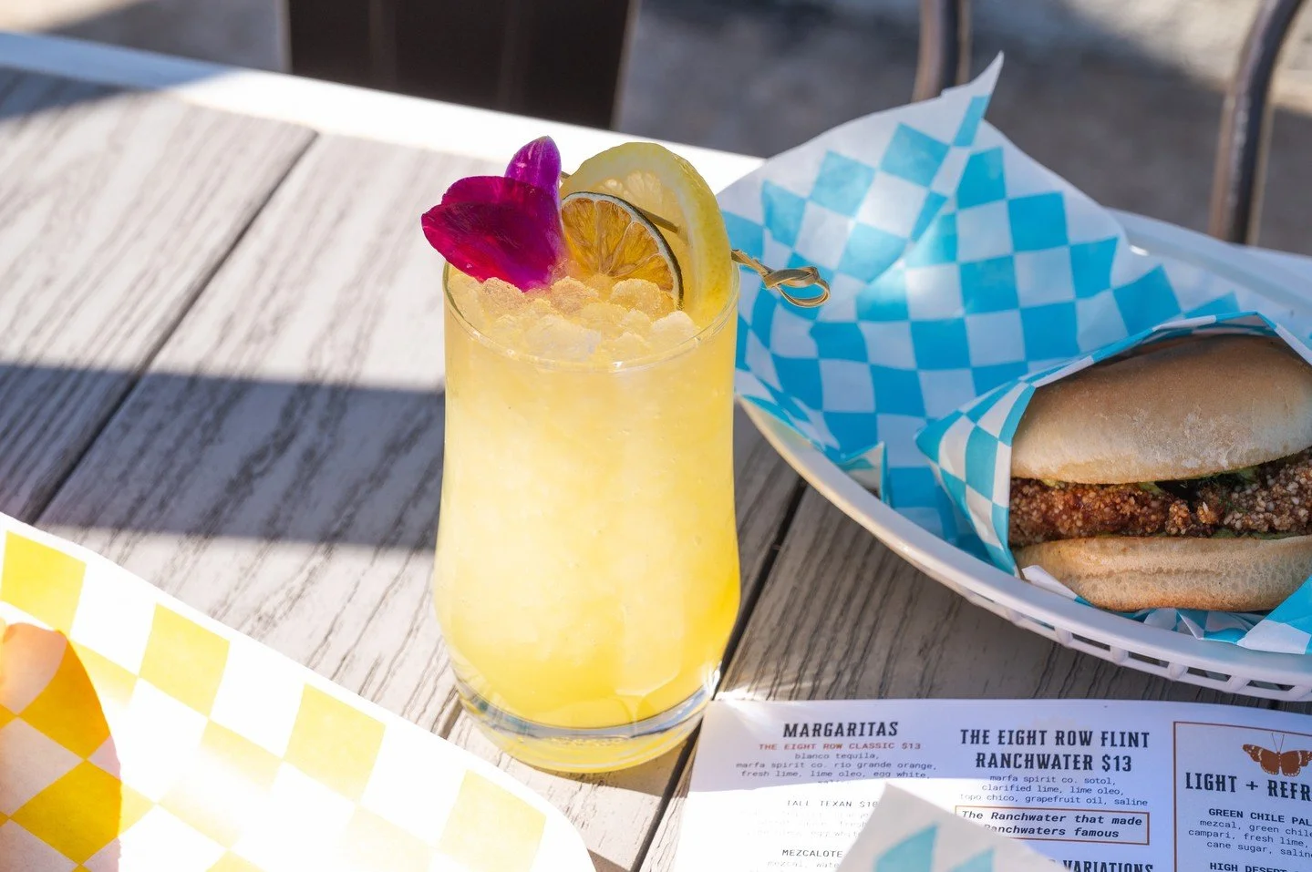Heading into the long weekend with something fun in our cup. Try the Yucat&aacute;n Sling made with charanda rum, mezcal, honey liqueur, guanabana, fresh orange + lime, mango, cane sugar, and soda water.