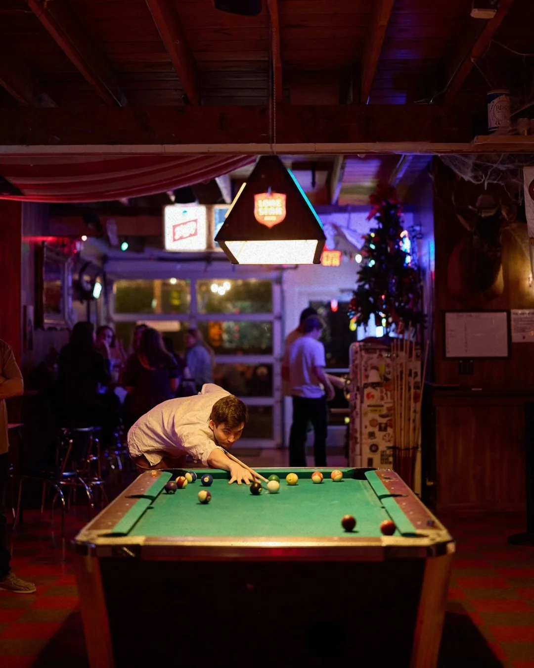 Every Tuesday: Pool's free + drinks are cheap. ⁠
⁠
🥃 $5 wells⁠
🍺 $4 drafts⁠
🍸 $2 off house cocktails⁠
🎱 Free pool all day