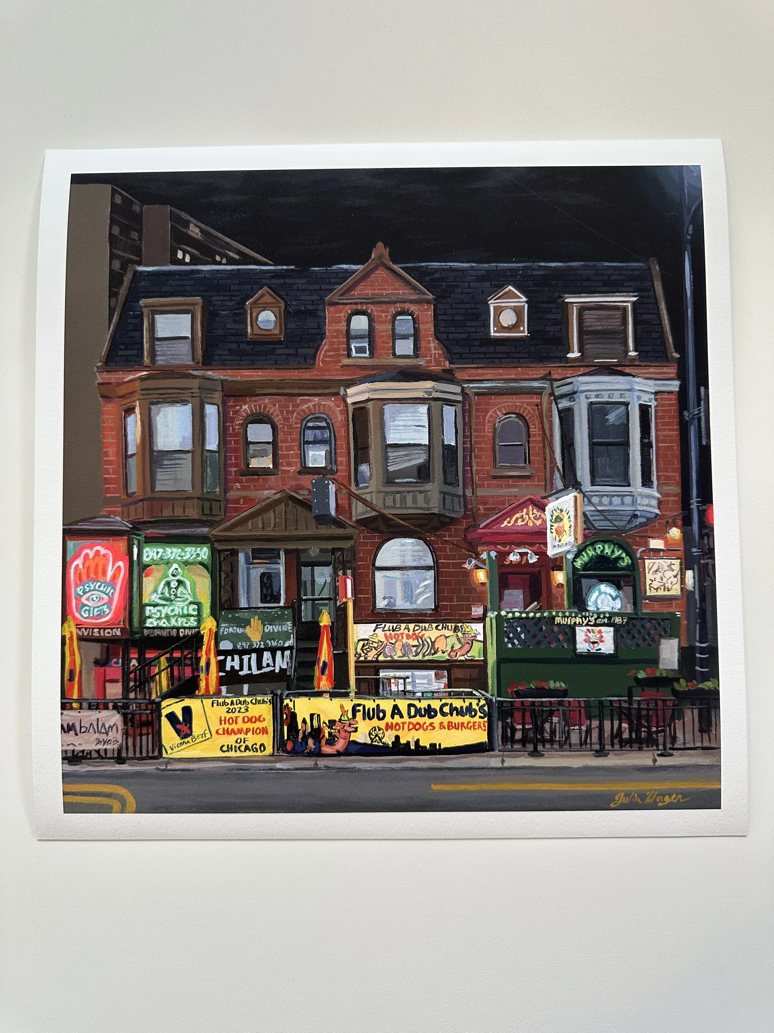 MISPRINT - "Flub A Dub Chub's" - 12x12 inches