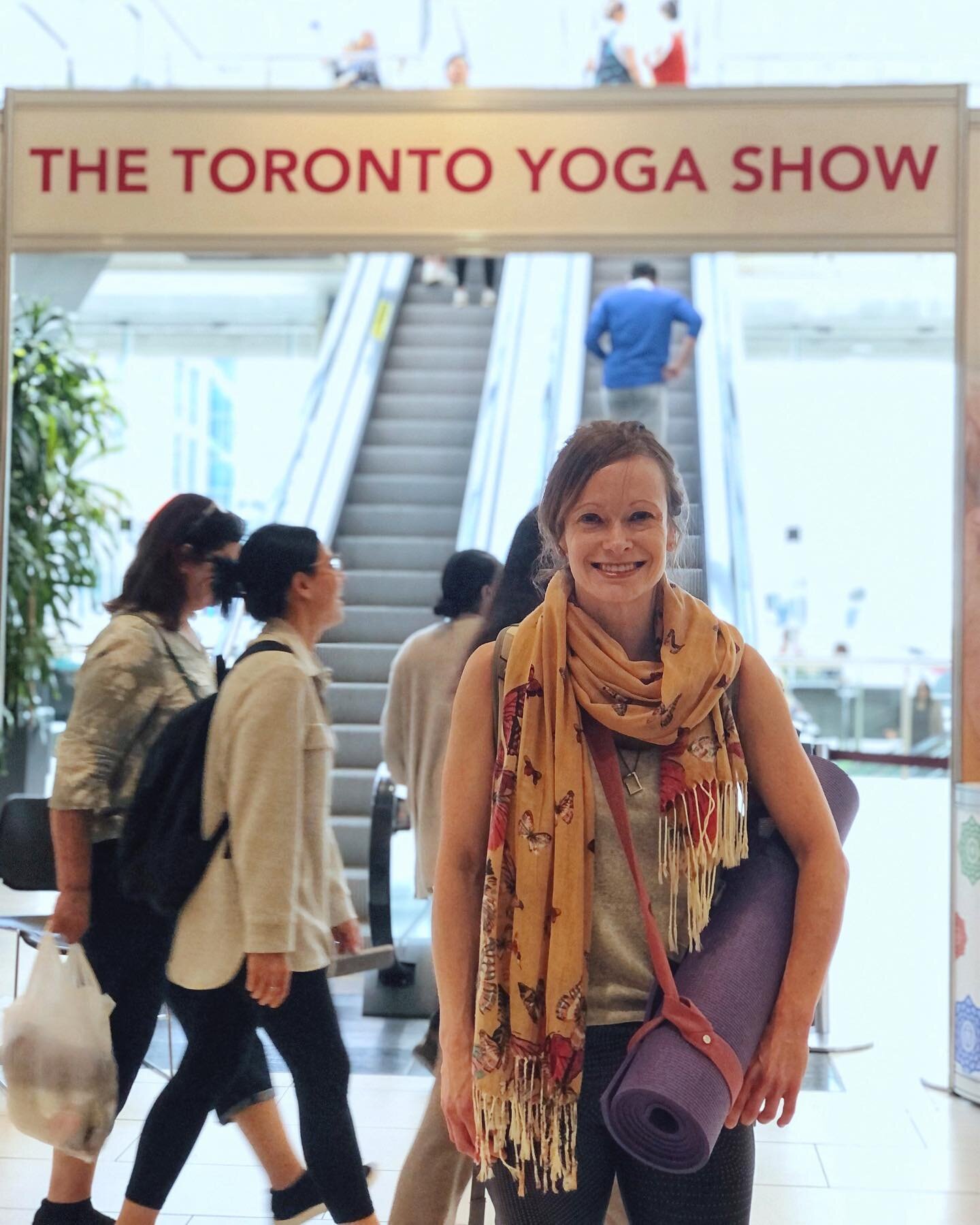 Great to be back at the Toronto Yoga Conference &amp; Show&hellip; first event in 4 years! 

It is always wonderful to share the benefits of mind-body practices for mental health &amp; addiction recovery, as well as teach trauma-informed yoga &amp; m