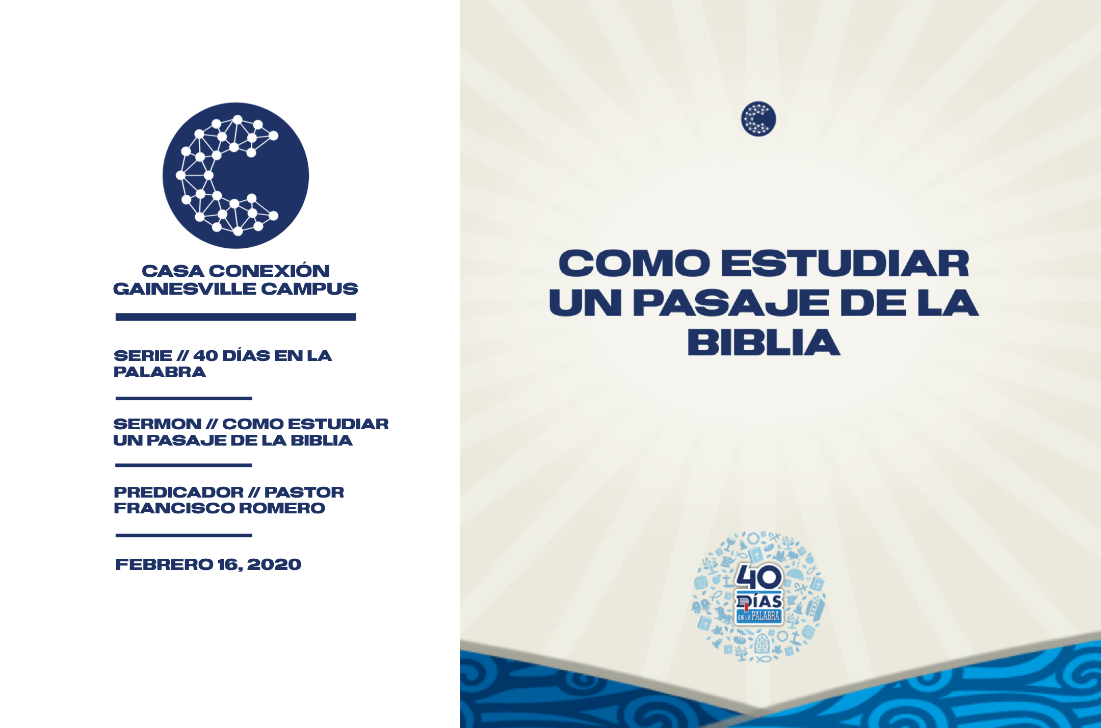 Como Estudiar Un Pasaje De La Biblia  // Pastor Francisco Romero