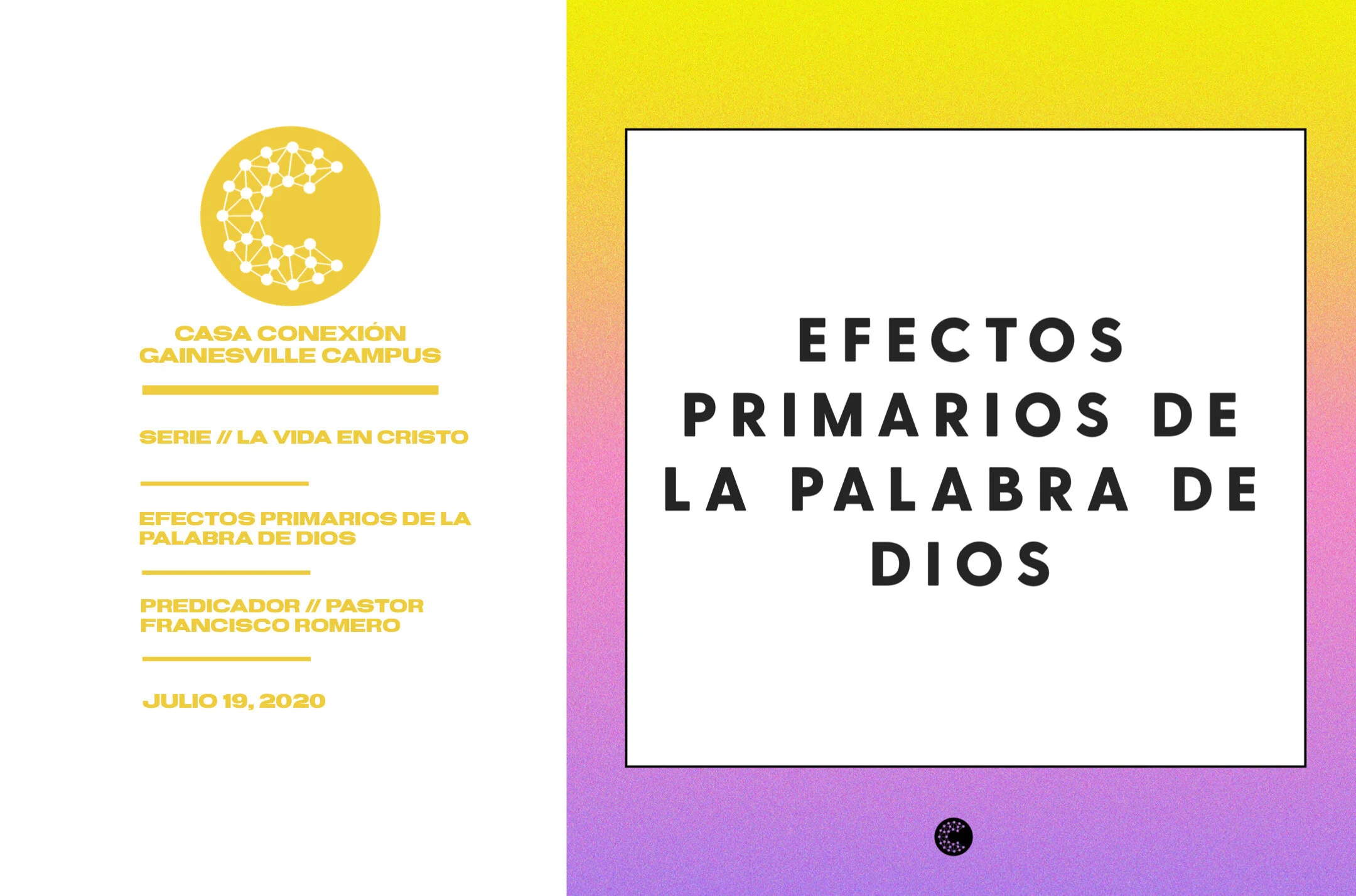 Efectos Primarios De La Palabra De Dios  // Pastor Francisco Romero