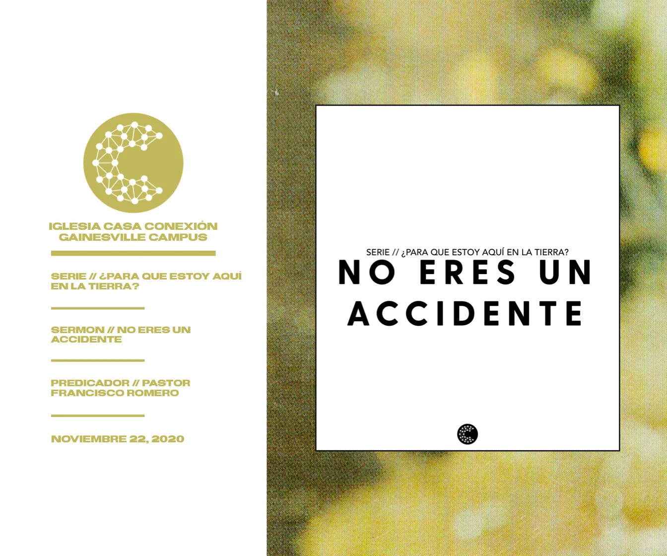 No Eres Un Accidente // Pastor Francisco Romero