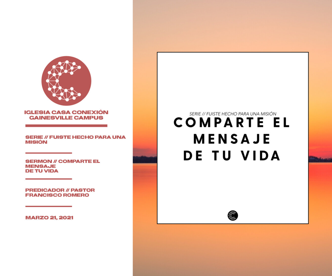 Comparte el Mensaje de tu Vida // Pastor Francisco Romero