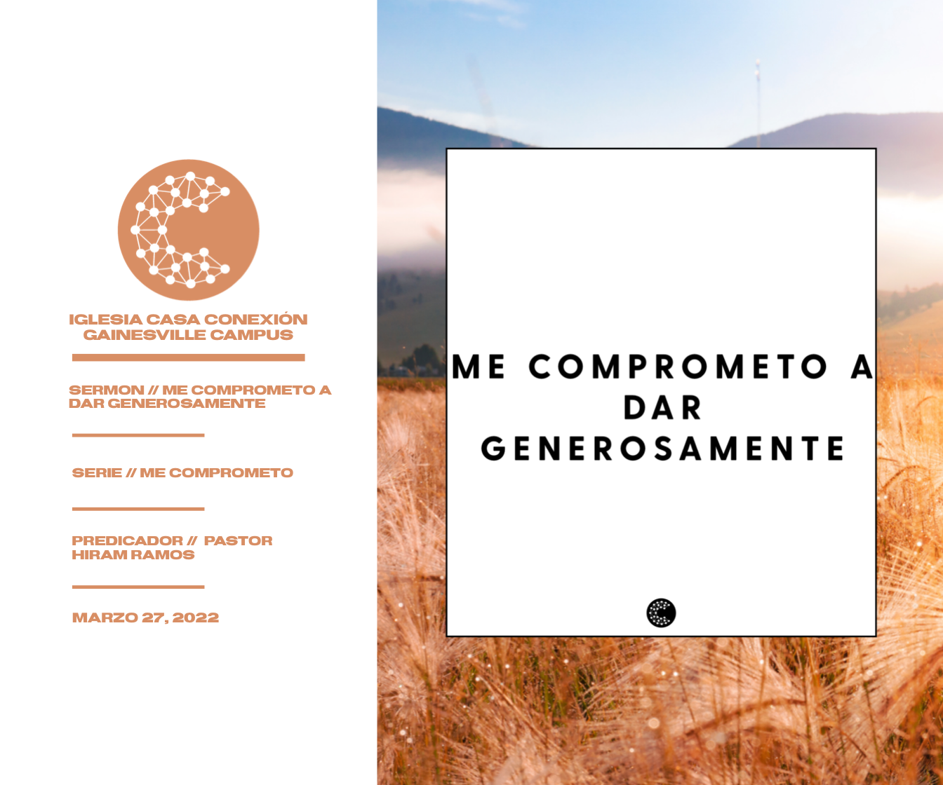Me Comprometo A Dar Generosamente // Pastor Hiram Ramos
