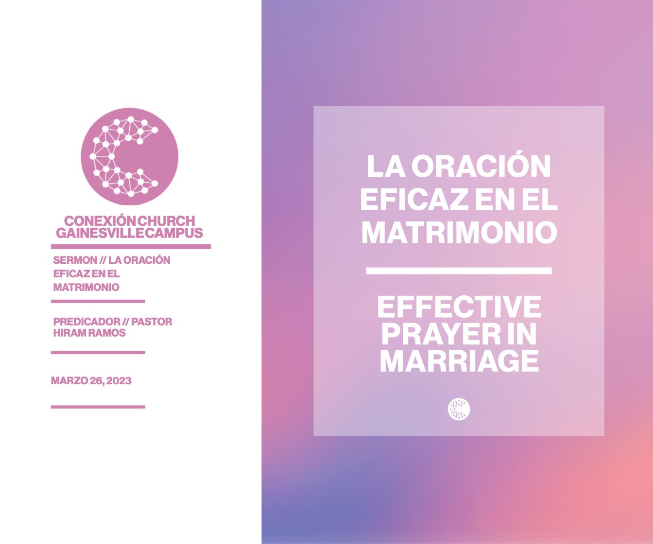 La Oración Eficaz En El Matrimonio // Pastor Hiram Ramos