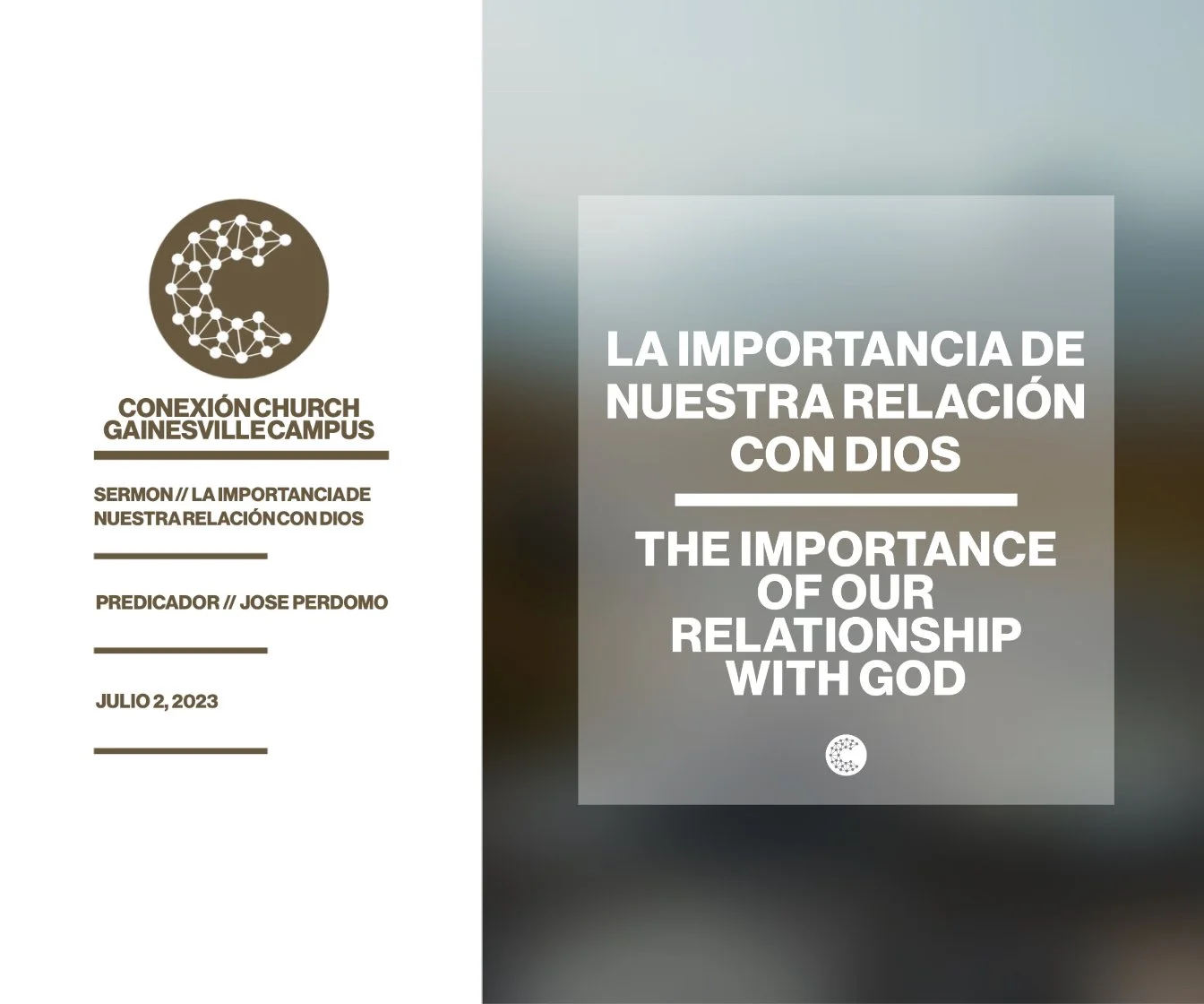 La Importancia De Nuestra Relación Con Dios // Jose Perdomo