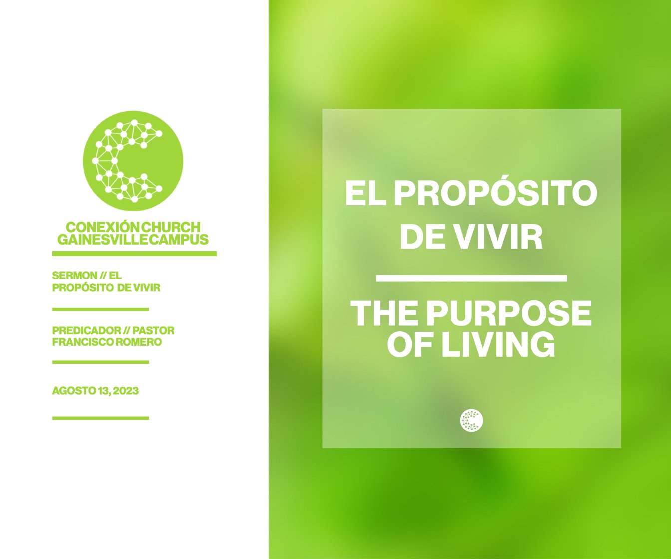 El Propósito De Vivir // Pastor Francisco Romero