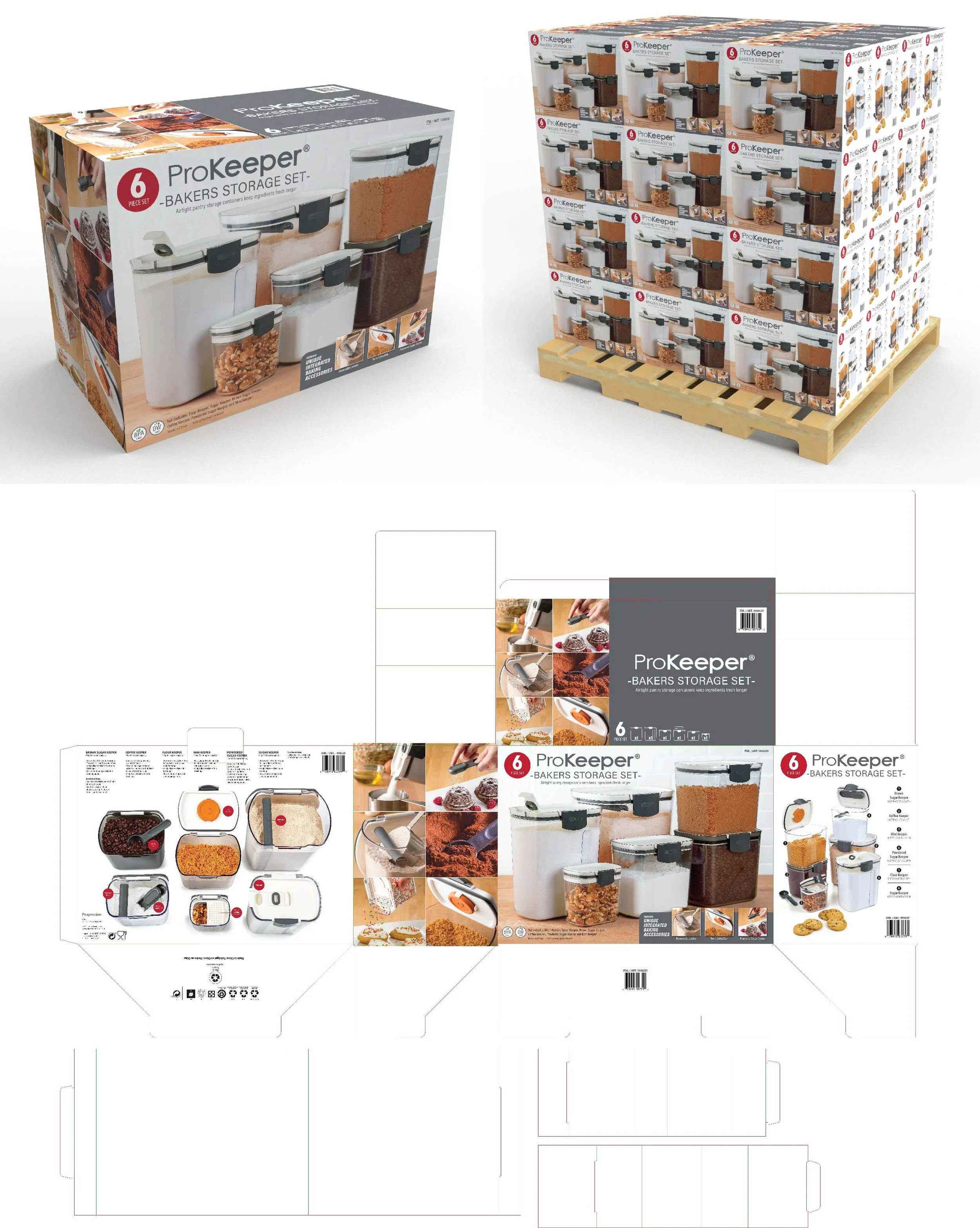 Costco USA - 6 Piece Baker's Storage Set