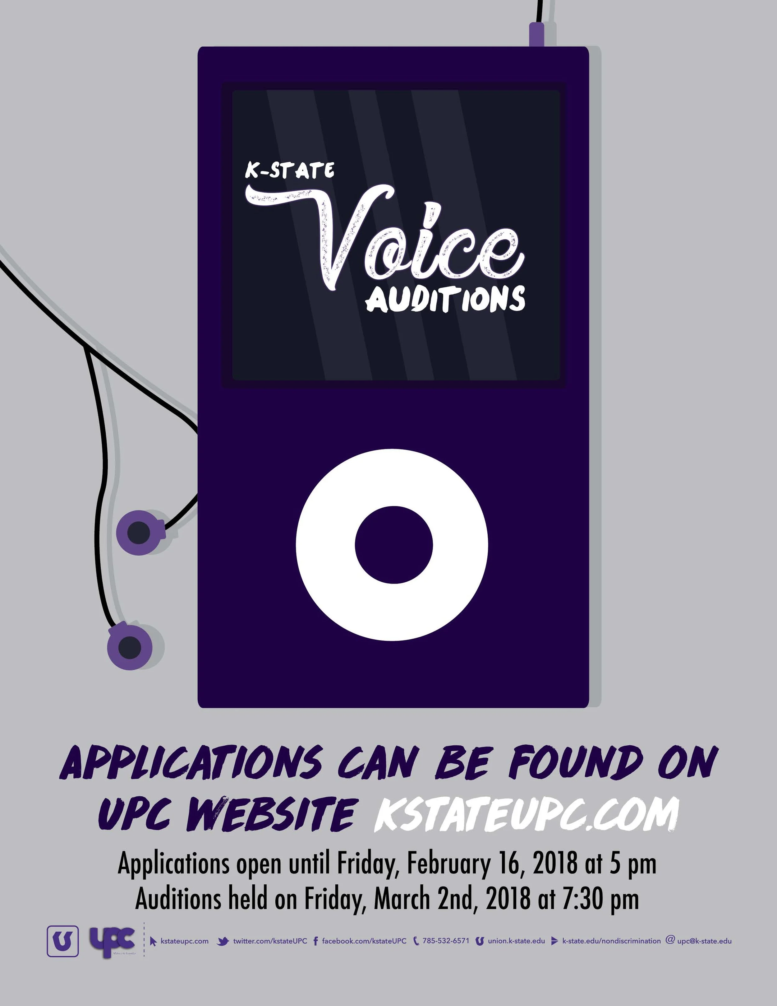 K-State Voice Applications Due
