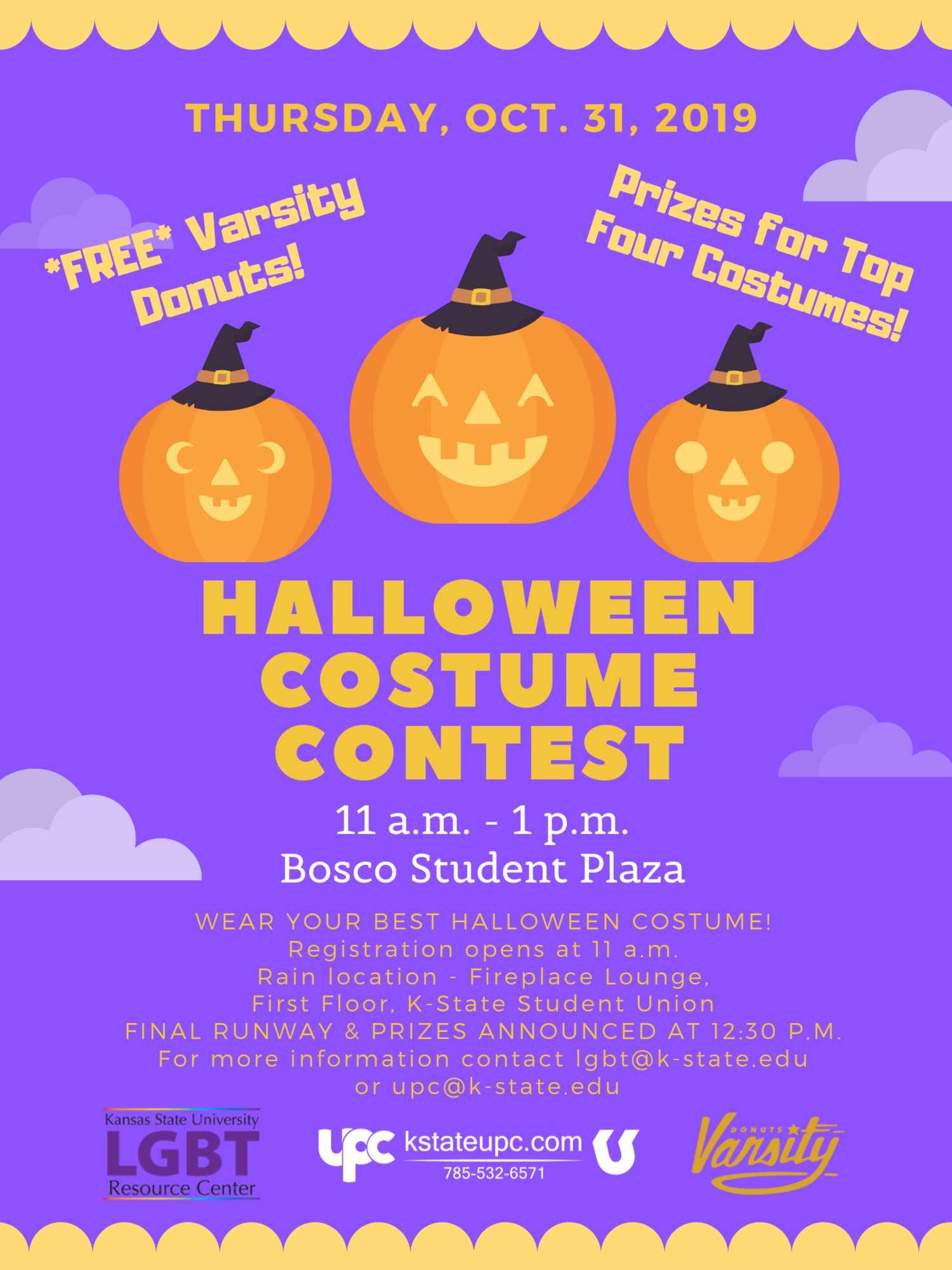 Halloween Costume Contest K State Student Union Program Council