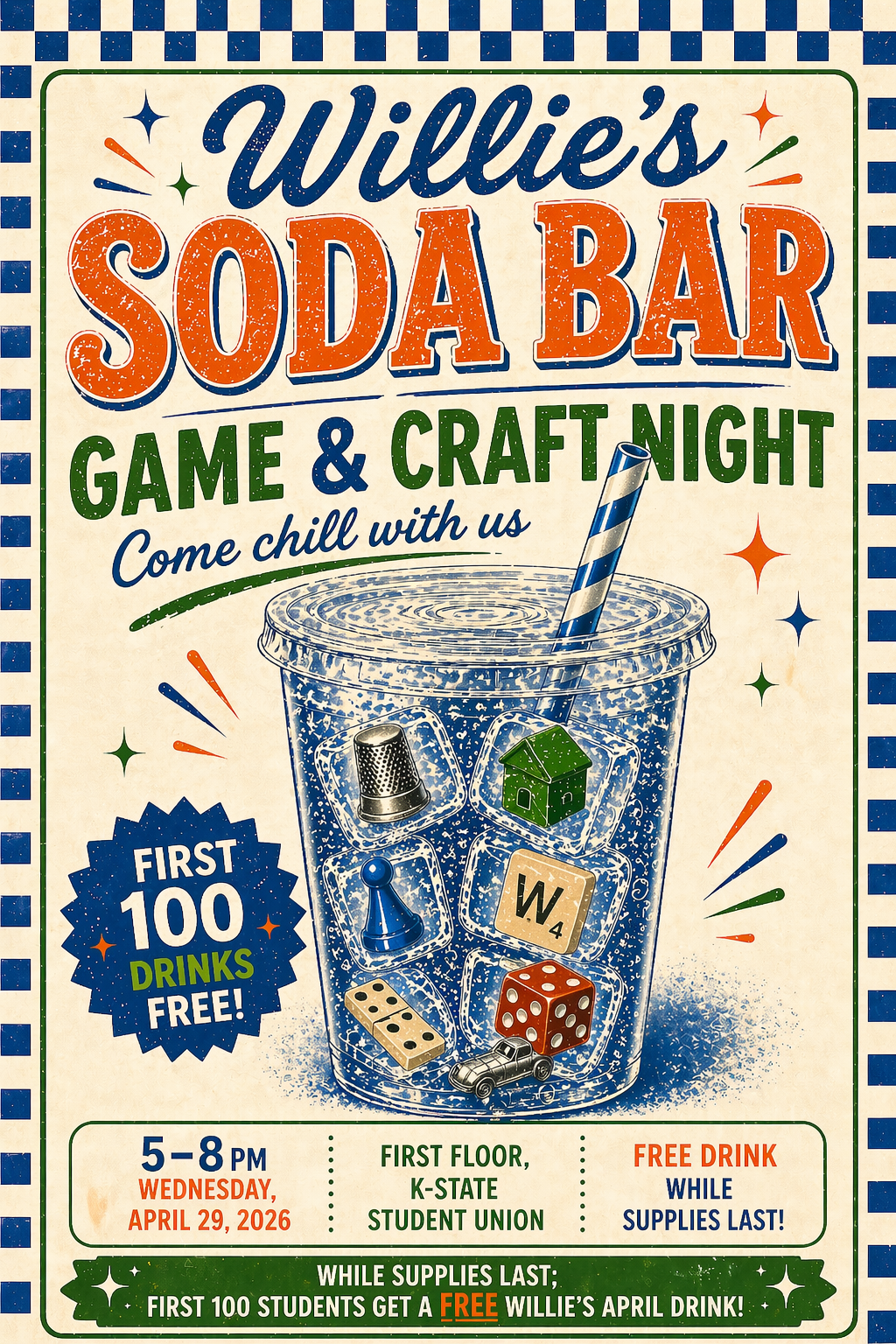 Willie’s Crafts &amp; Games Night