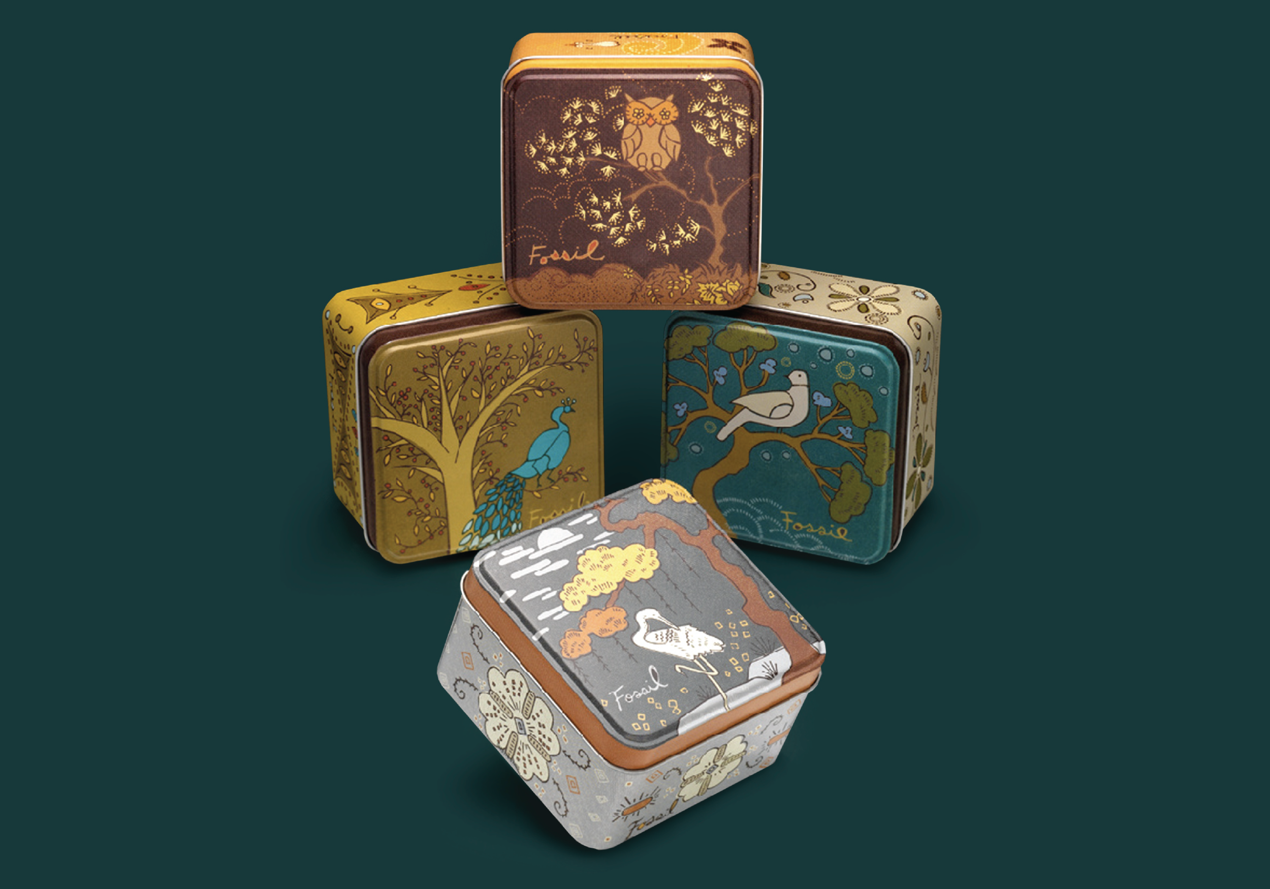 FOSSIL WATCH TINS