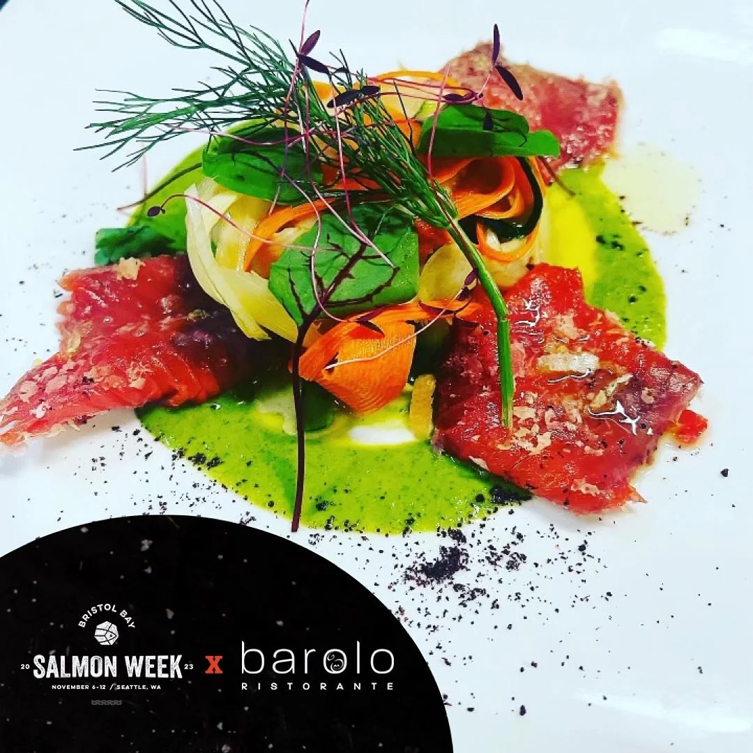 Join us starting Monday for Bristol Bay Salmon Week featuring @bristolbaysockeyesalmon!
Monday November 6th to Sunday November 12th at dinner we will feature these two specialty dishes to celebrate wild sockeye salmon straight from Bristol Bay, Alask